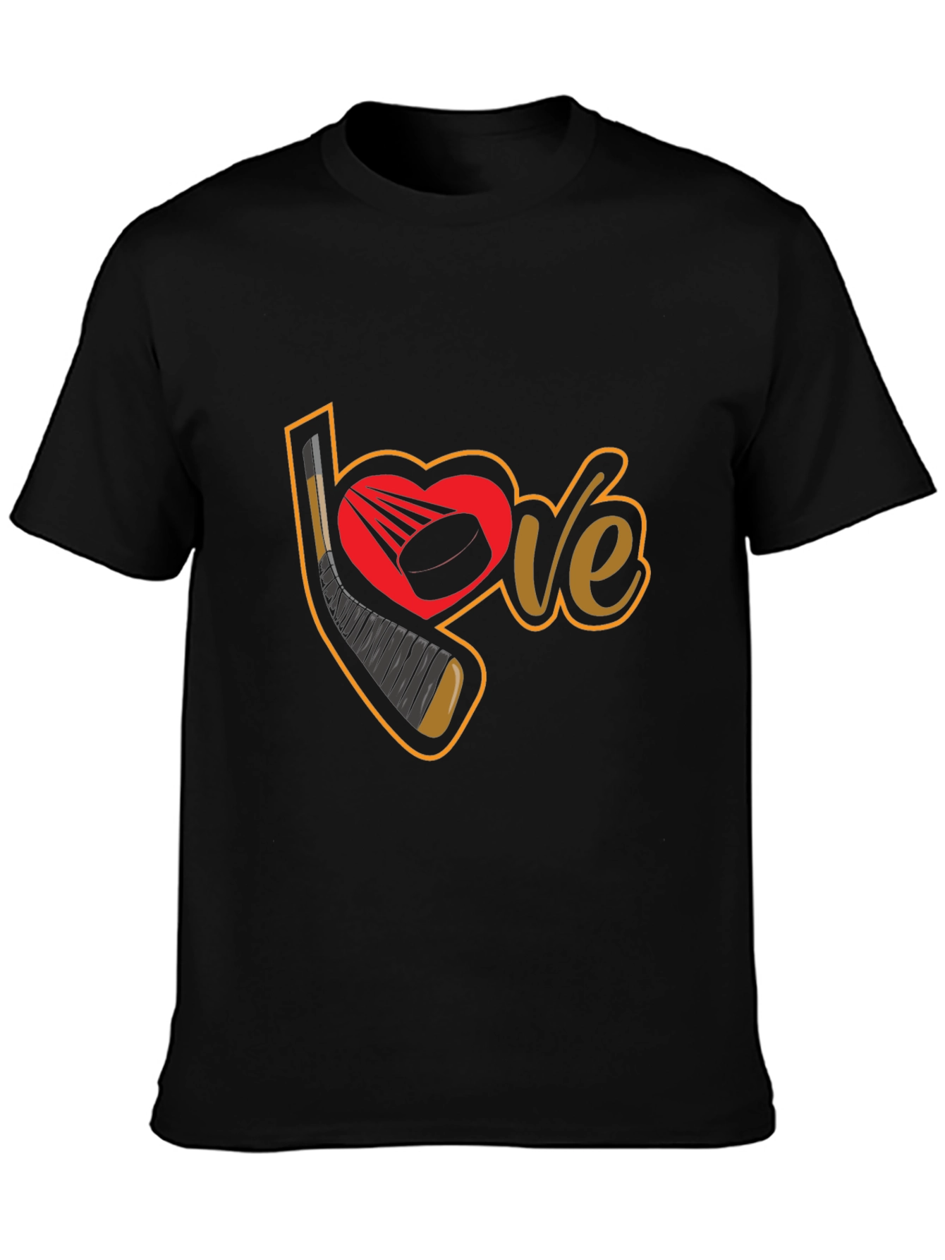 Hockey Love T-Shirt - Sporty Graphic Tee