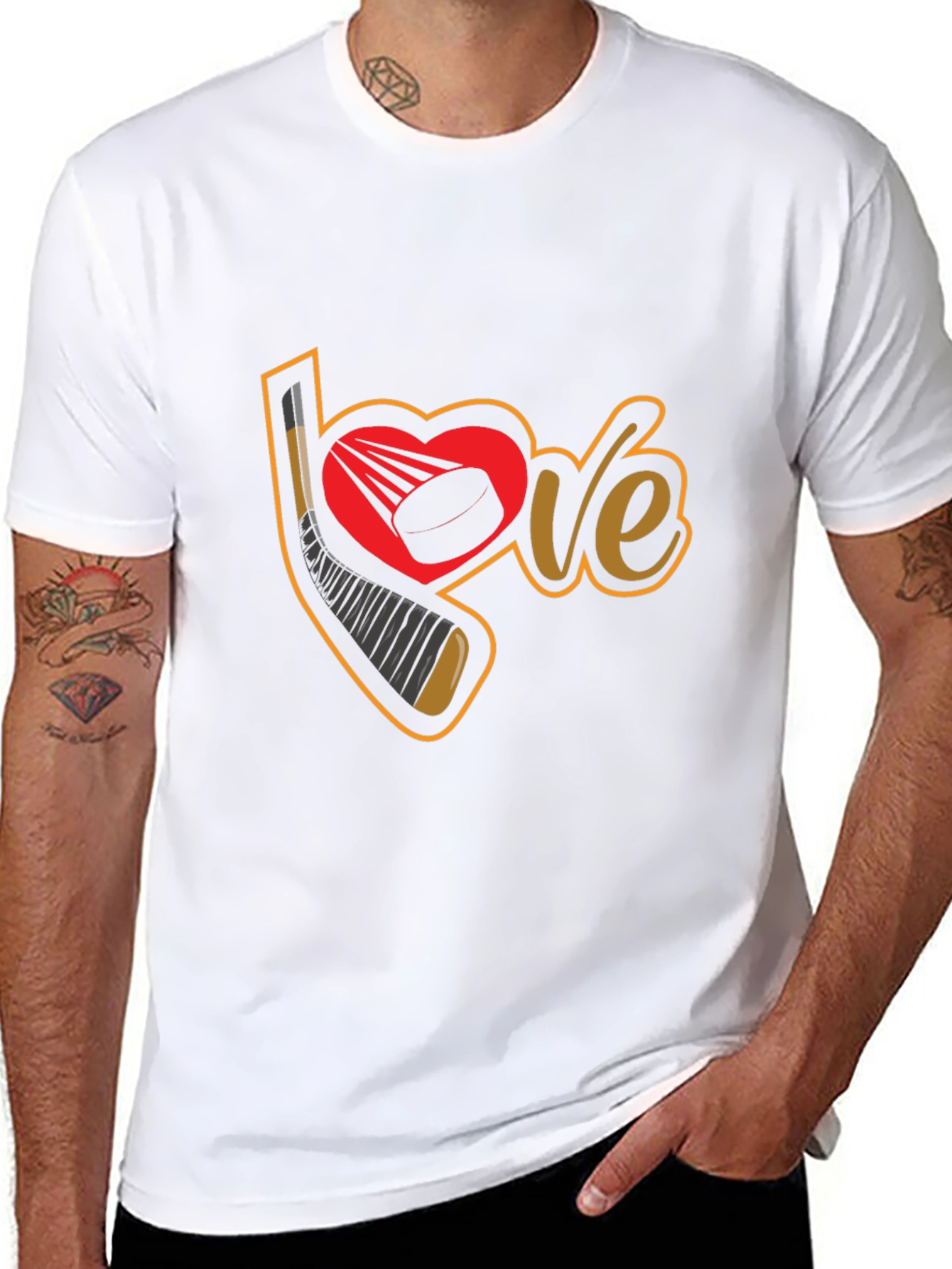 Hockey Love T-Shirt - Sporty Graphic Tee