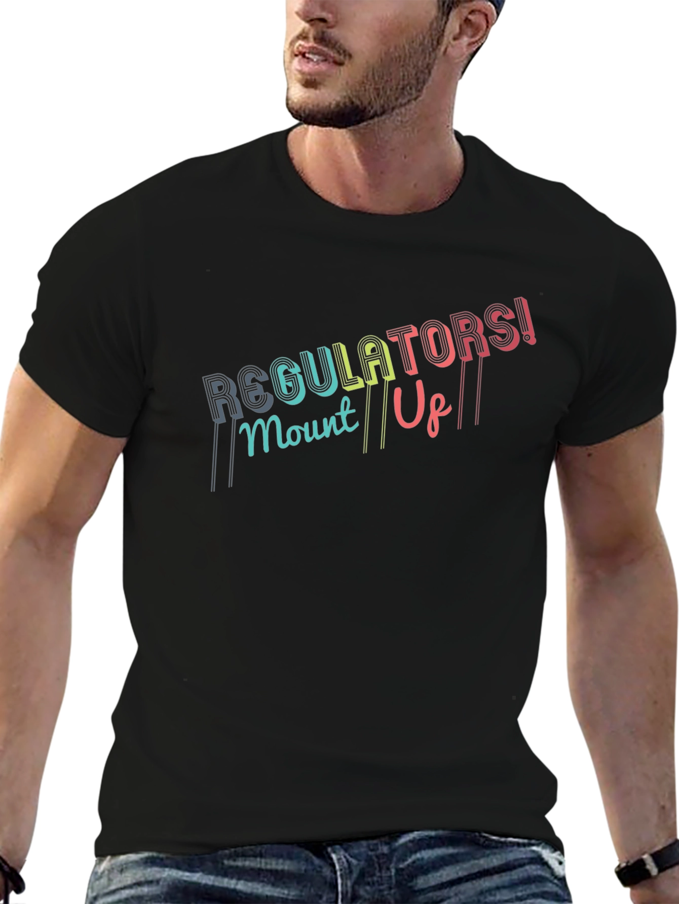 Regulators! Mount Up! Black T-Shirt