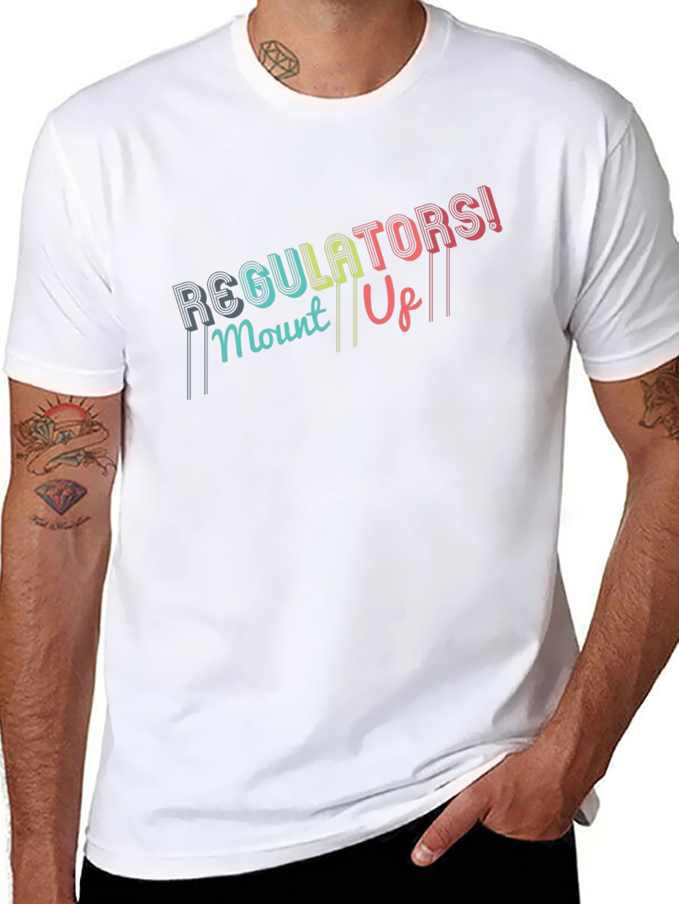 Regulators! Mount Up! Black T-Shirt