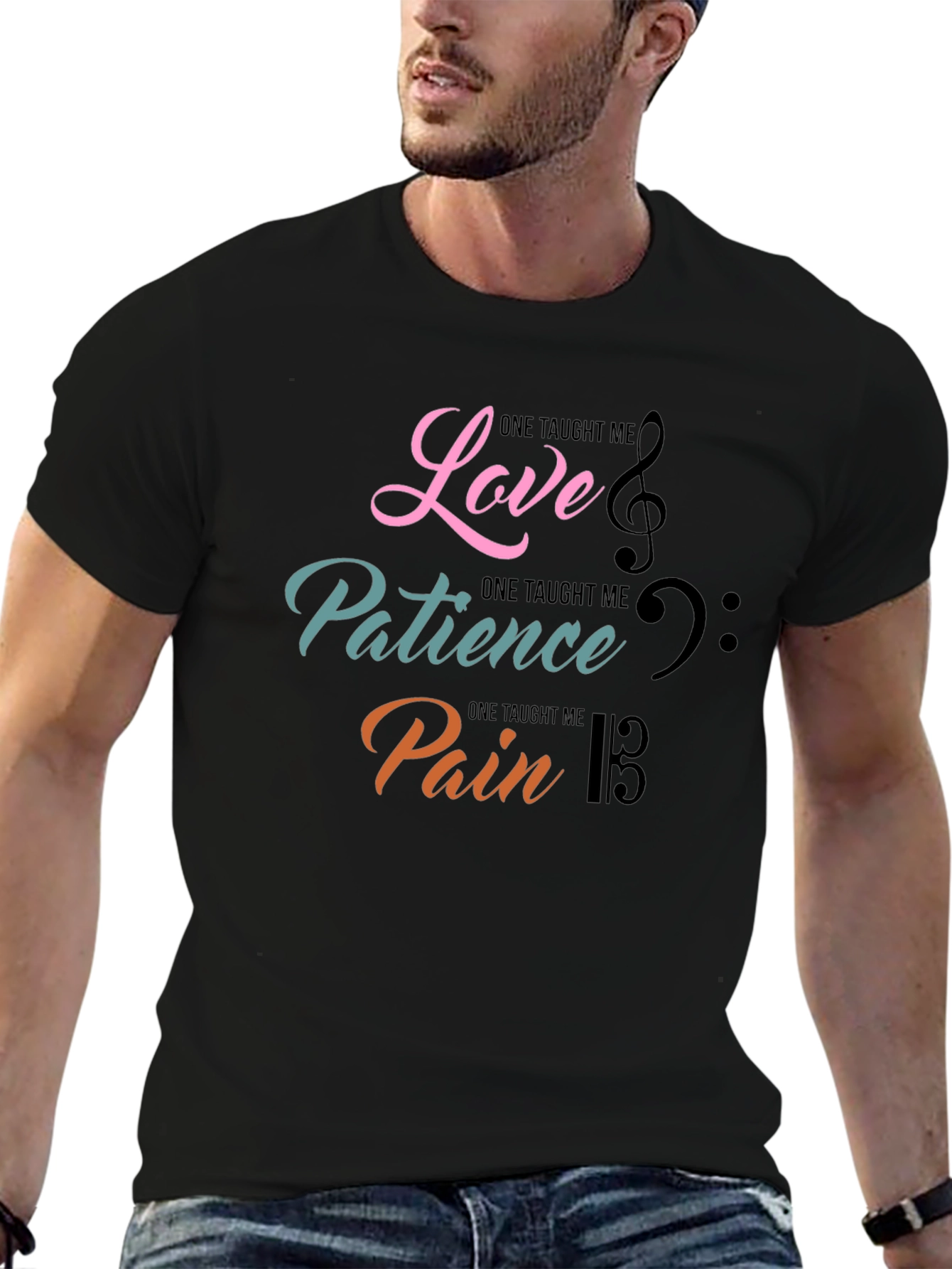 Love Patience Pain T-Shirt Music Design