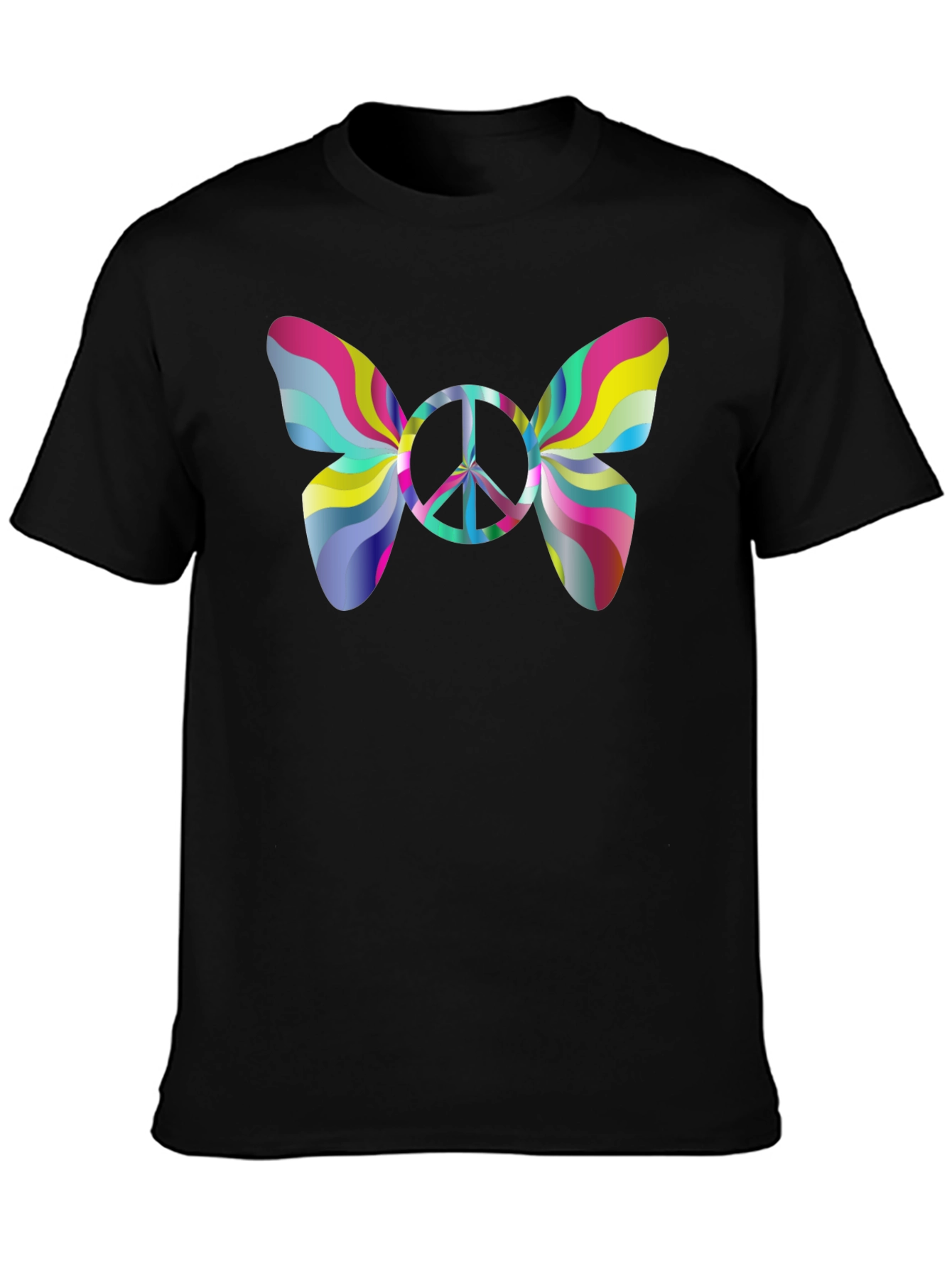 Peace Sign Butterfly Graphic Tee