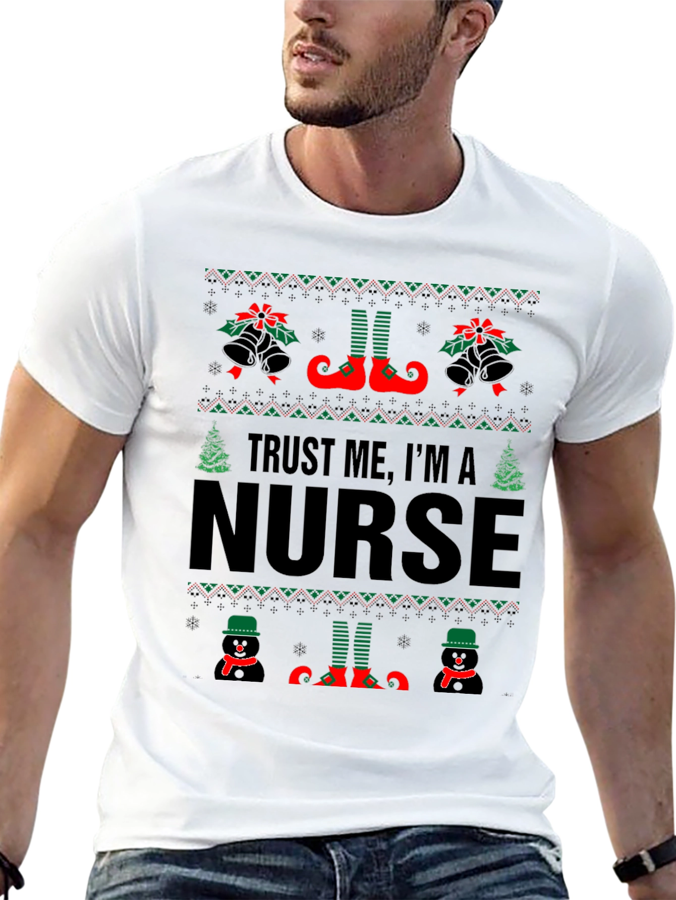Trust Me Im a Nurse Christmas Sweater T-Shirt