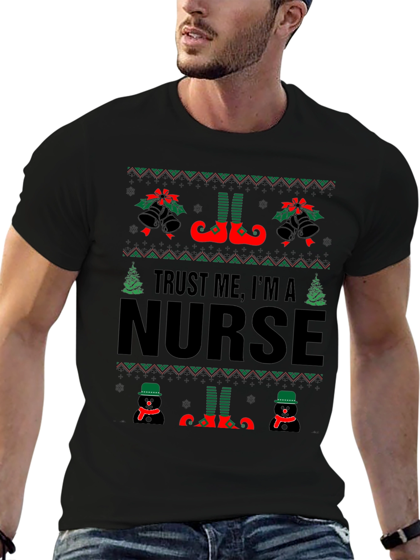 Trust Me Im a Nurse Christmas Sweater T-Shirt