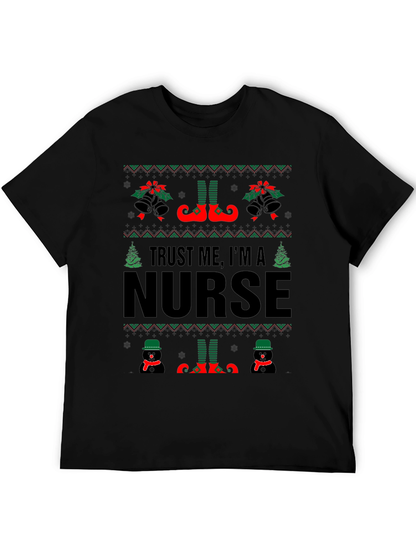 Trust Me Im a Nurse Christmas Sweater T-Shirt