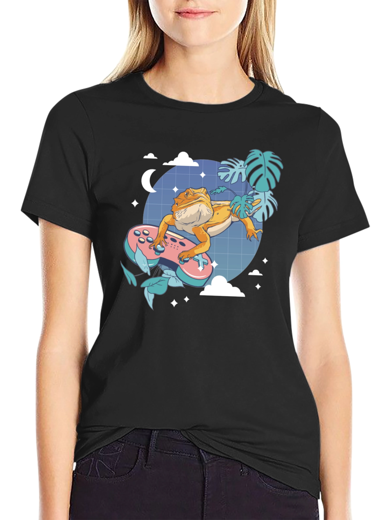 Gamer Lizard Graphic Tee - Cool Comfort Fit