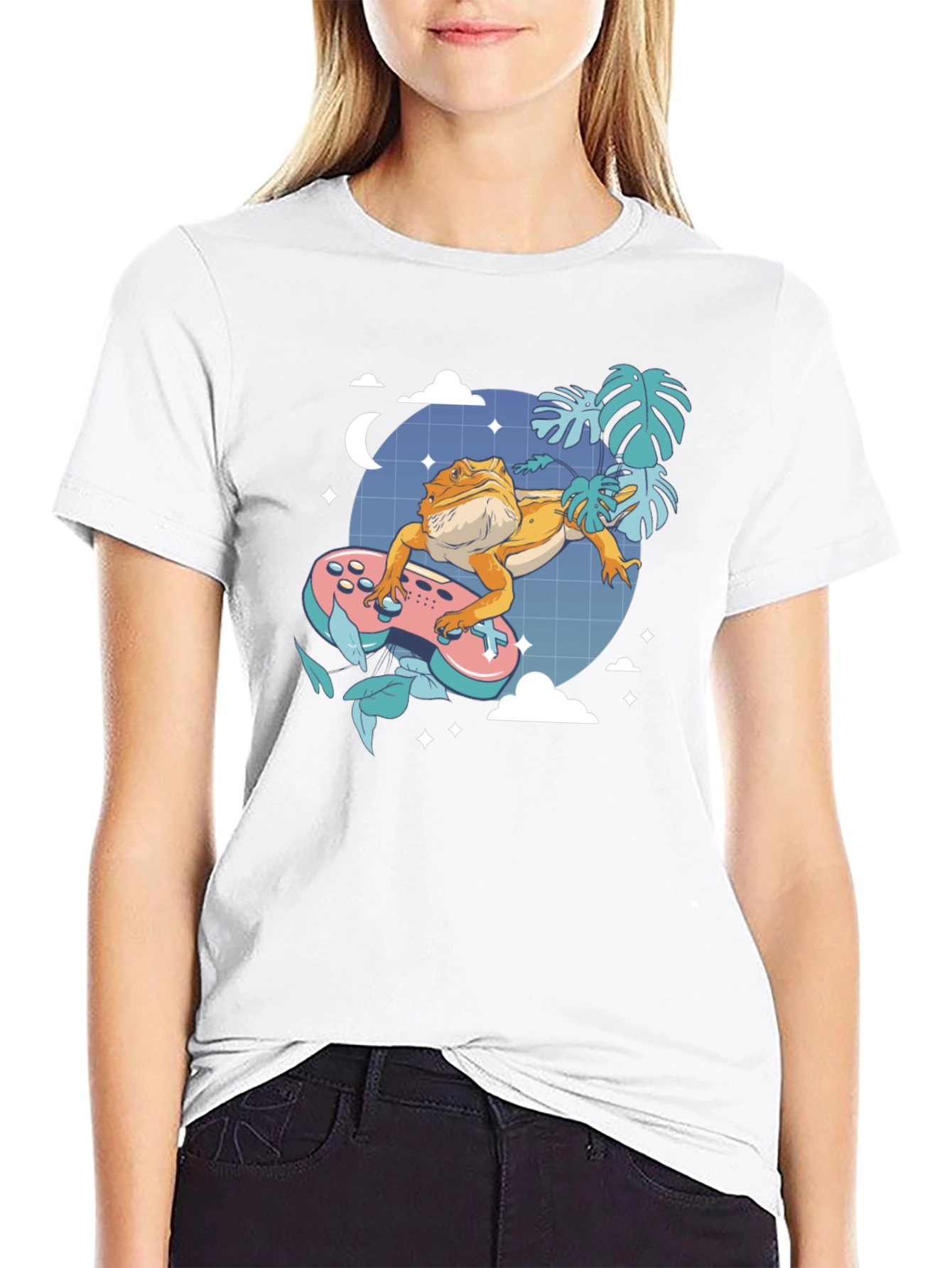 Gamer Lizard Graphic Tee - Cool Comfort Fit