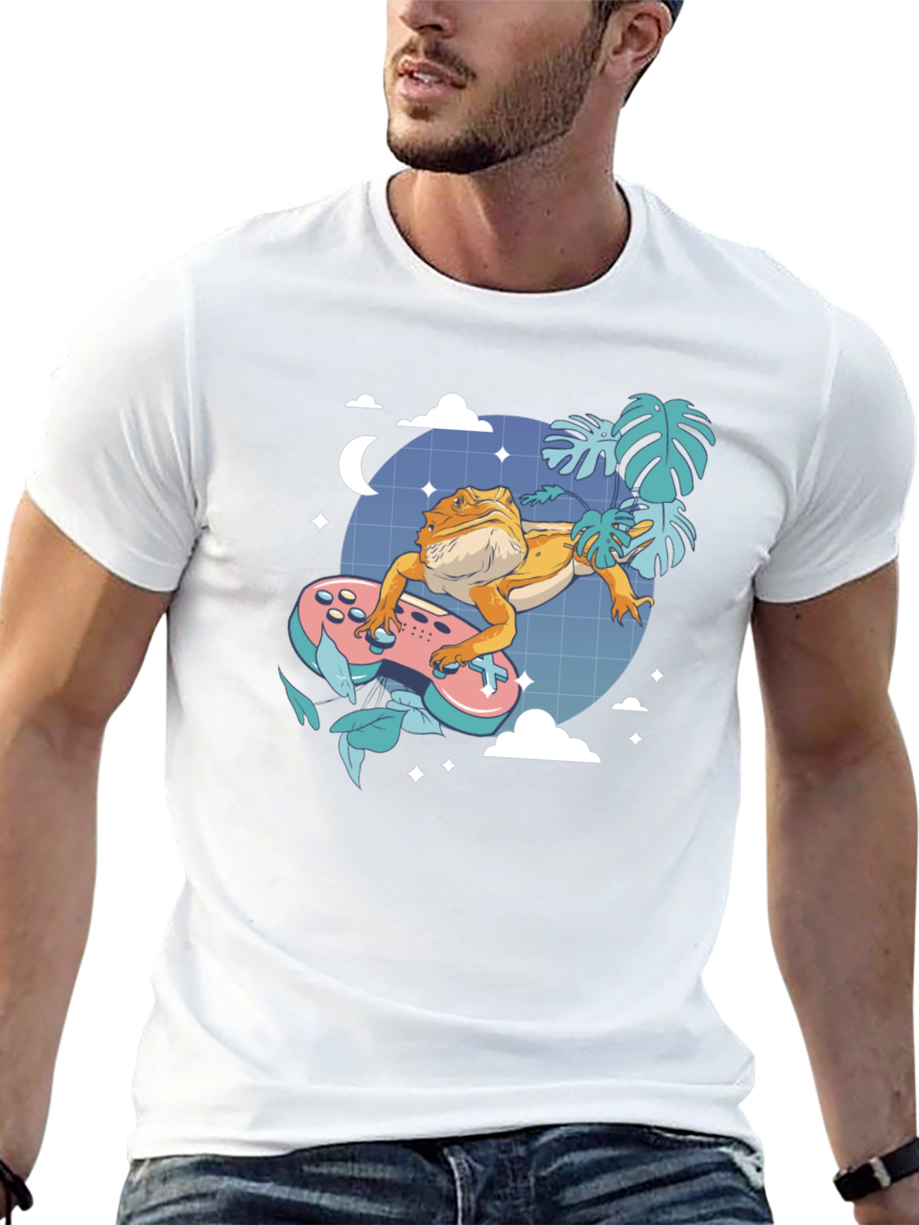 Gamer Lizard Graphic Tee - Cool Comfort Fit