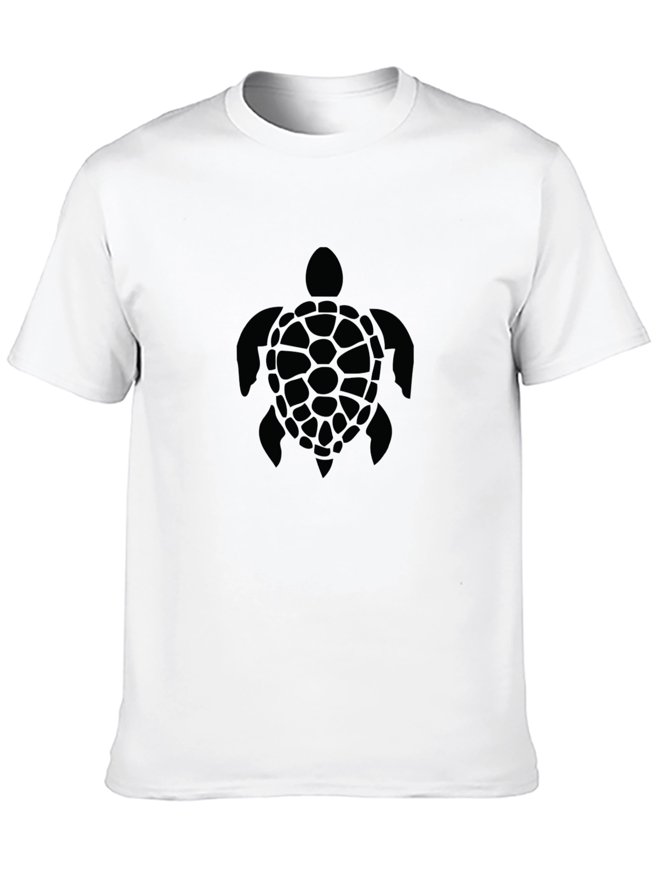 Mens Black Turtle Graphic T-Shirt