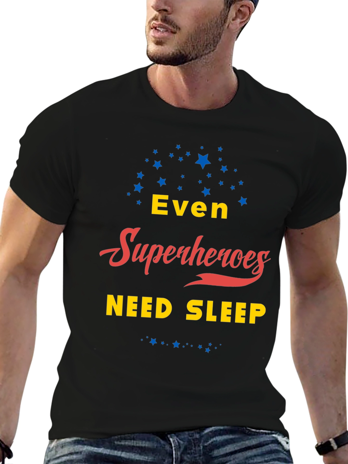 Superheroes Need Sleep Graphic T-Shirt