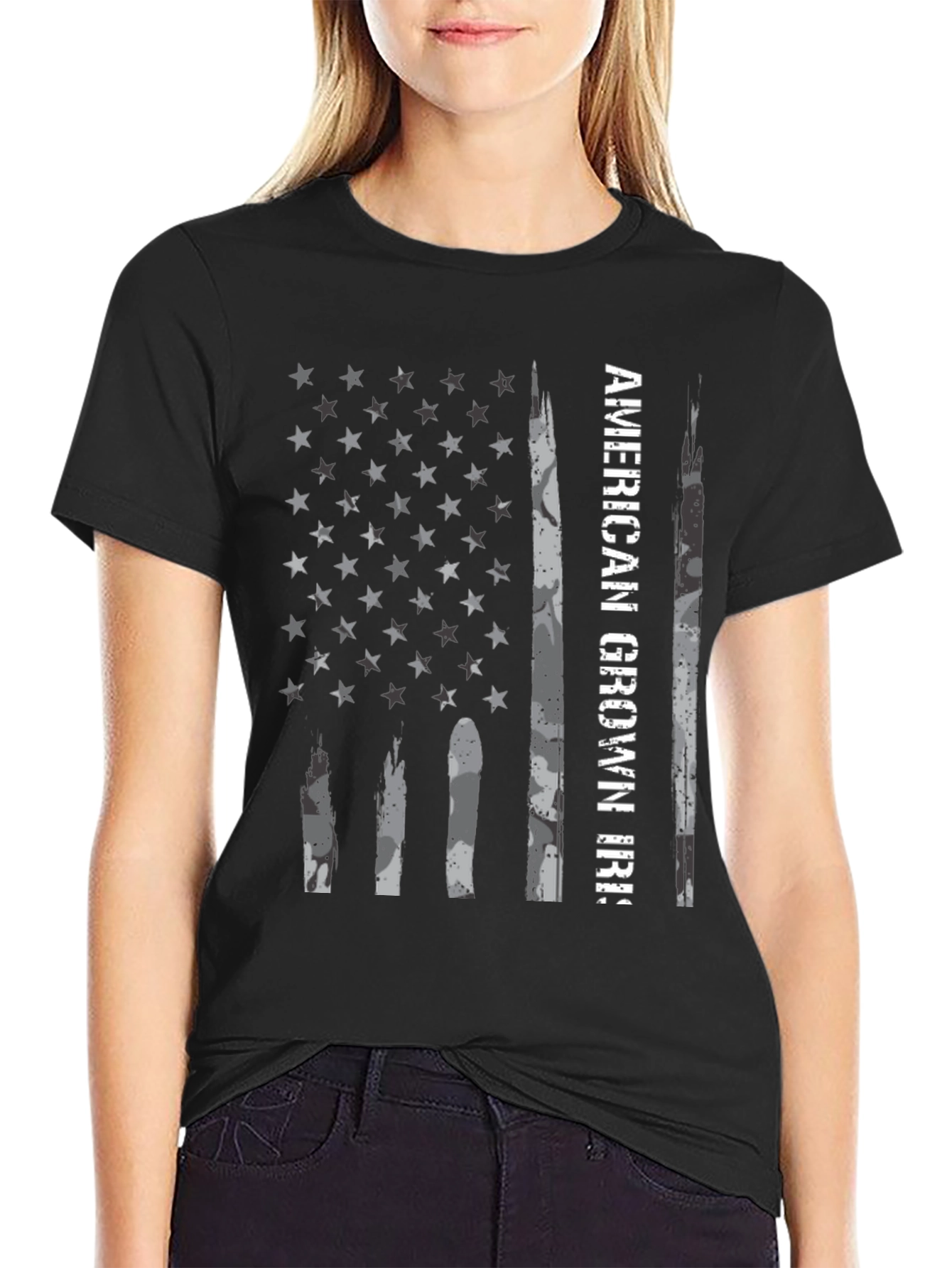 American Grown IRS Flag Graphic Tee