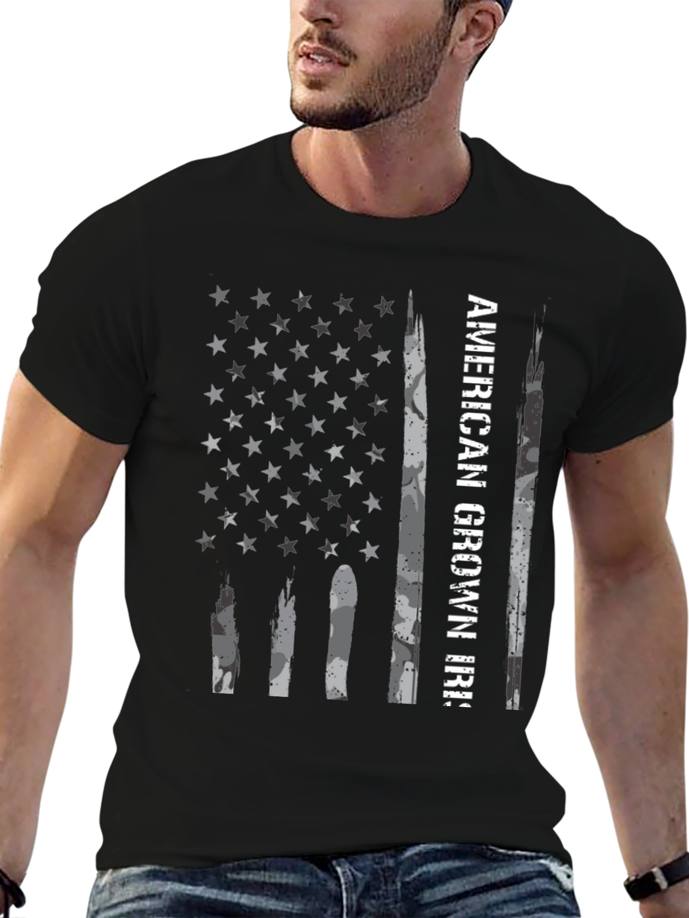 American Grown IRS Flag Graphic Tee