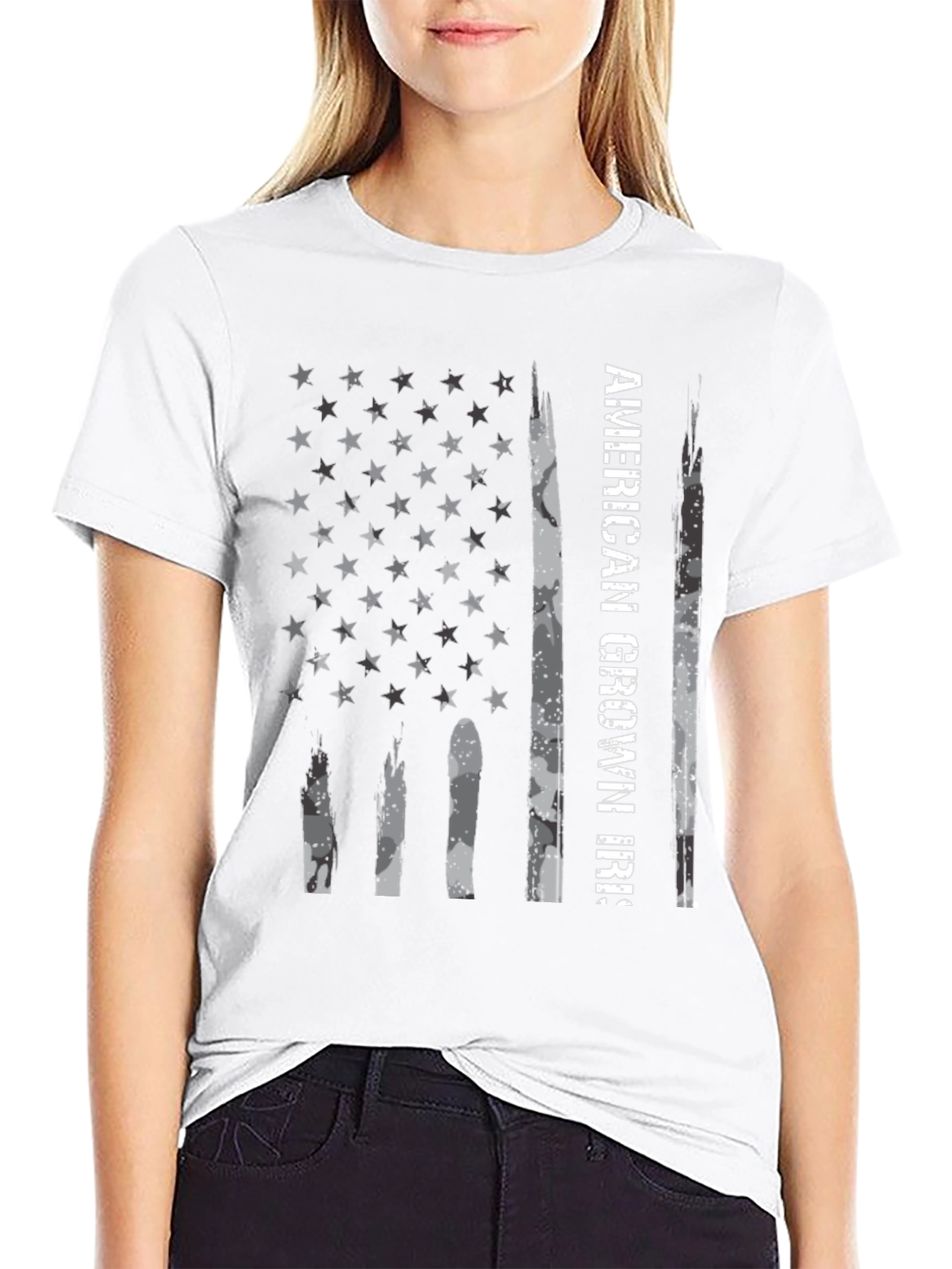 American Grown IRS Flag Graphic Tee