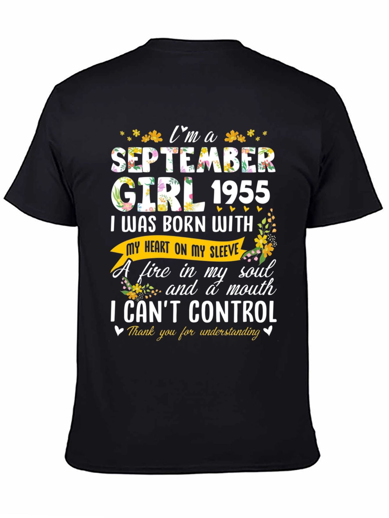 September Girl 1955 Birthday T-Shirt