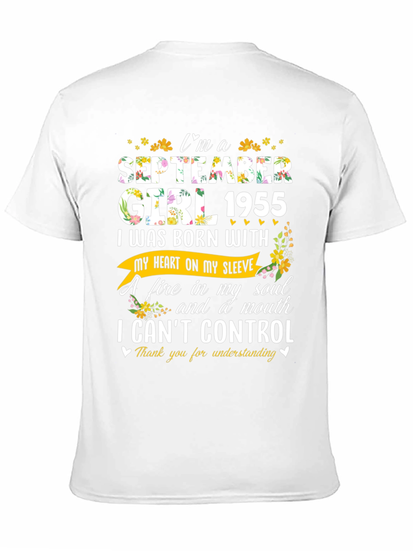 September Girl 1955 Birthday T-Shirt
