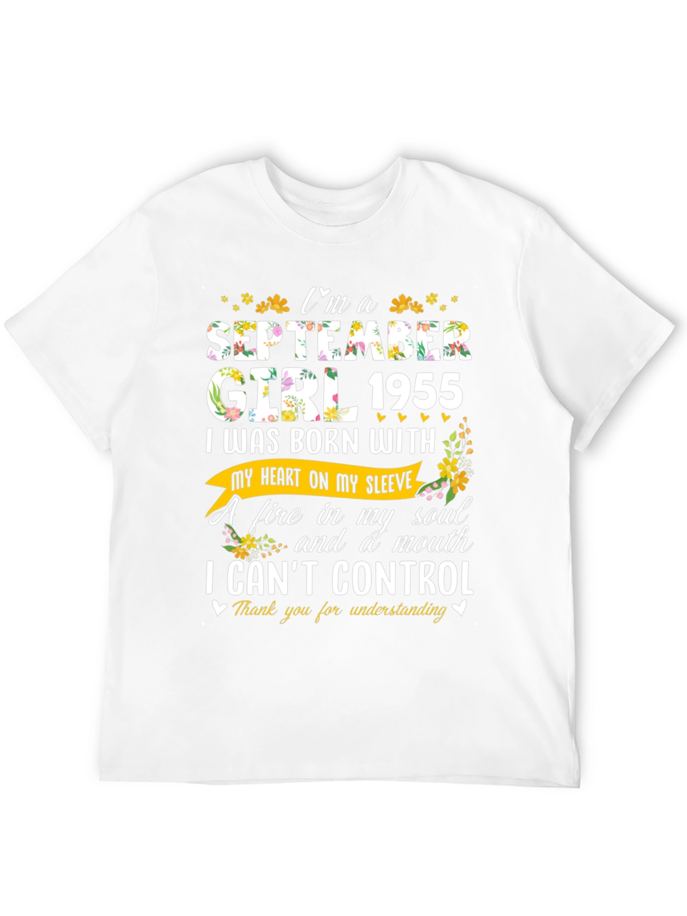 September Girl 1955 Birthday T-Shirt