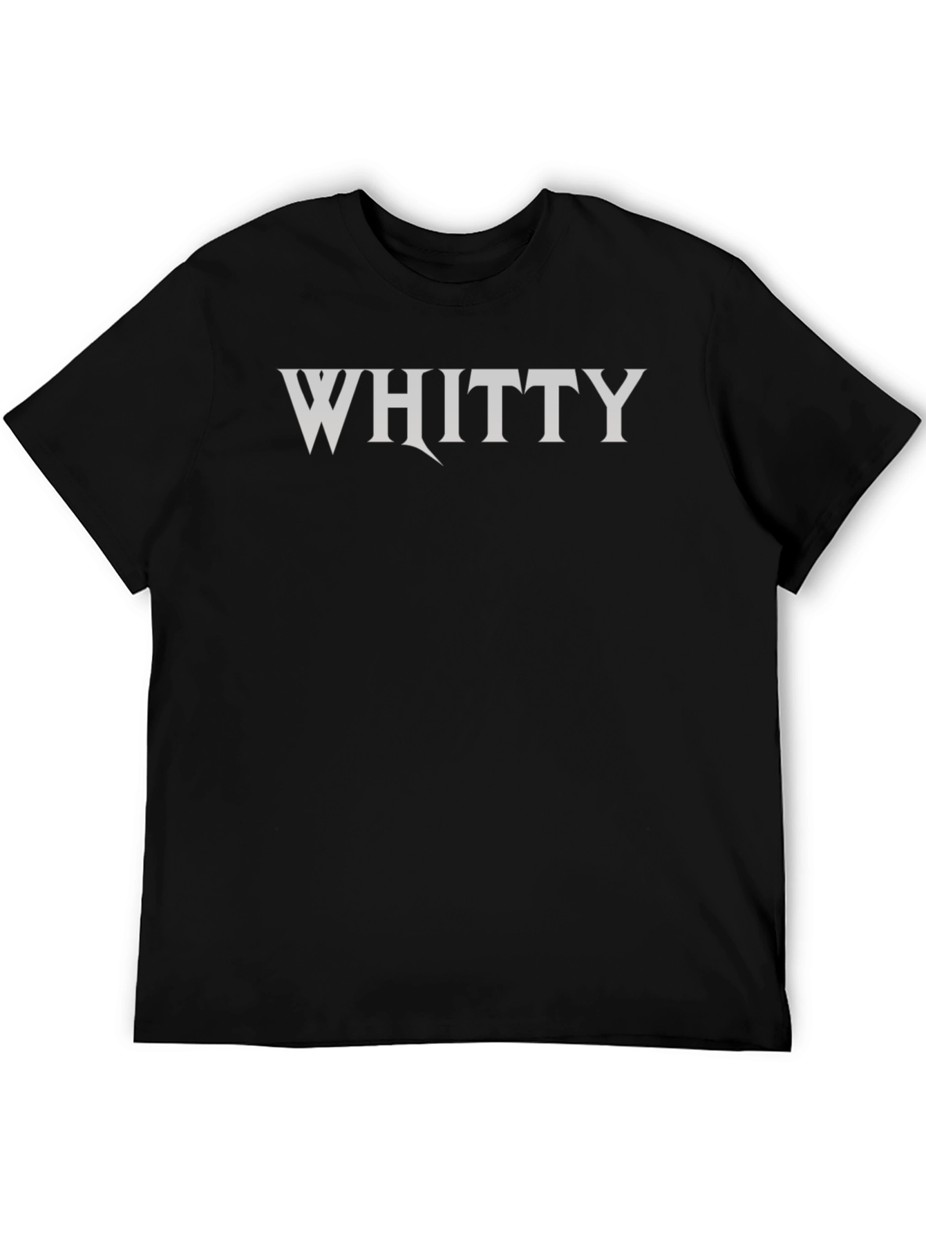Whitty Logo Tee - Black Cotton Comfort