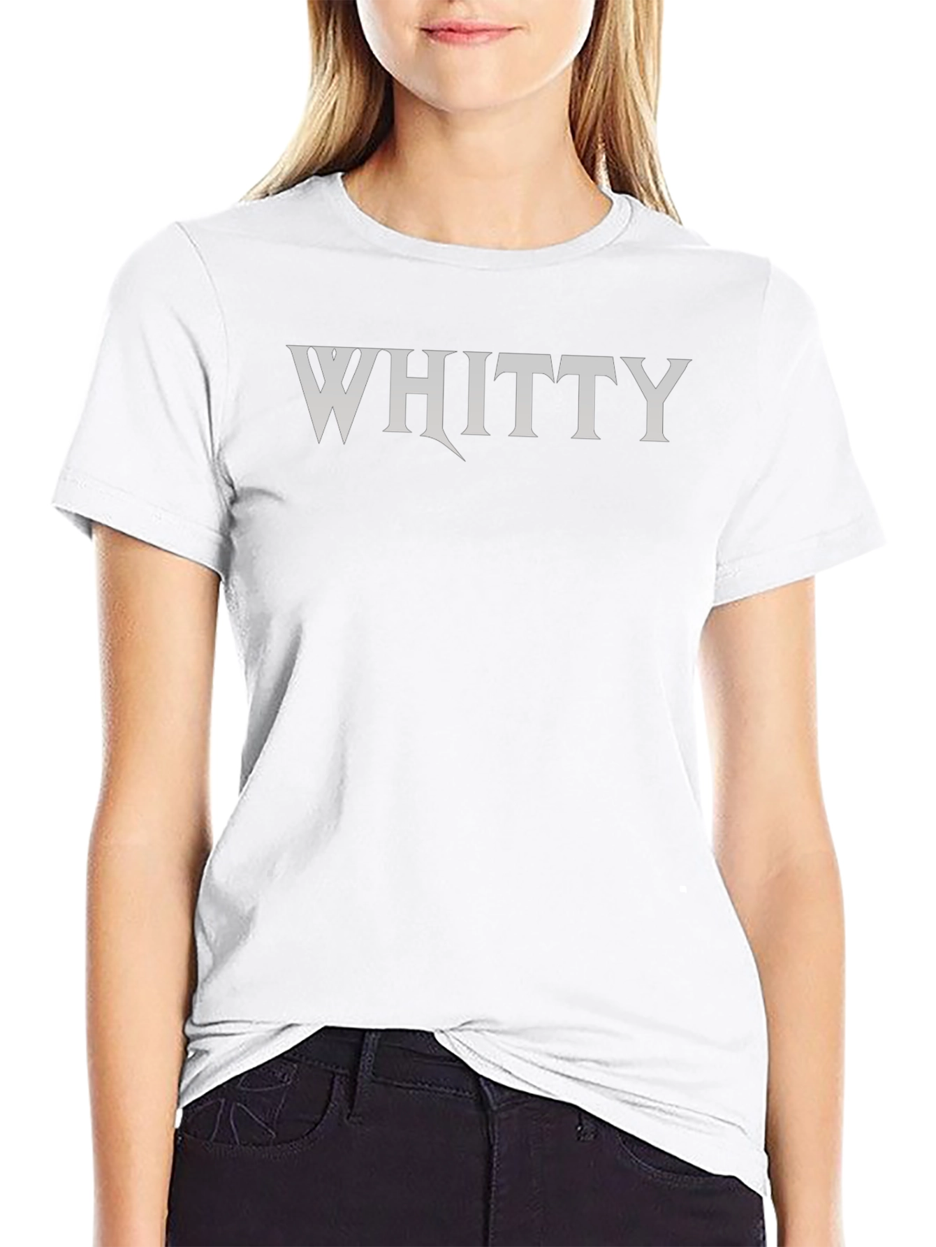 Whitty Logo Tee - Black Cotton Comfort