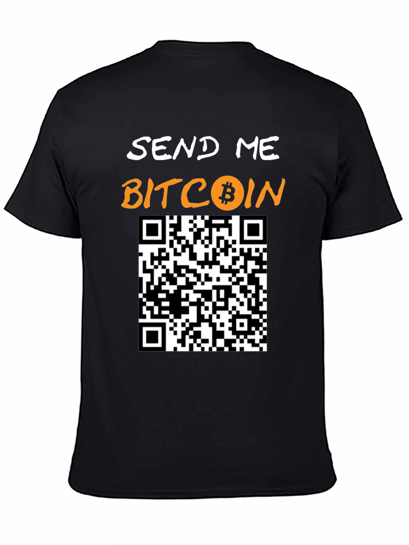 Send Me Bitcoin T-Shirt with QR Code