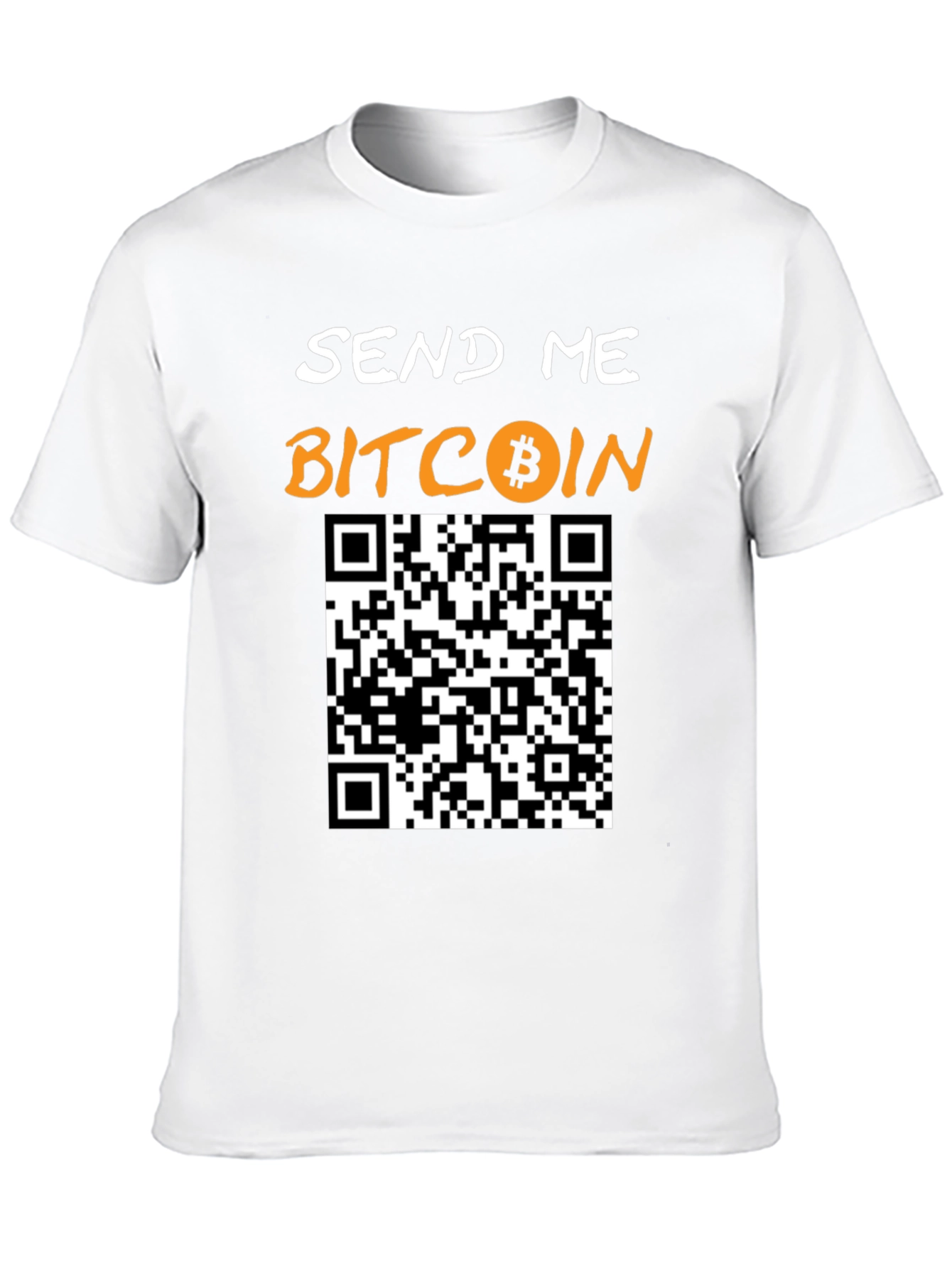 Send Me Bitcoin T-Shirt with QR Code