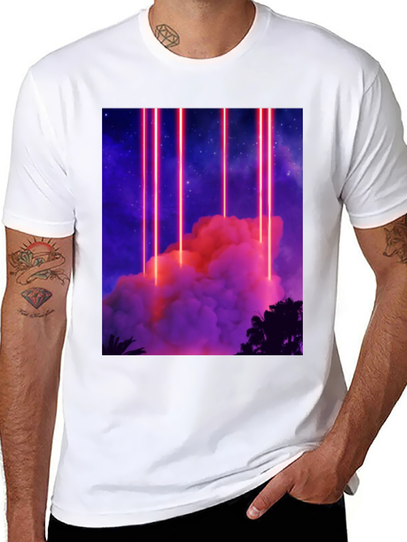 Neon Cloudscape T-Shirt