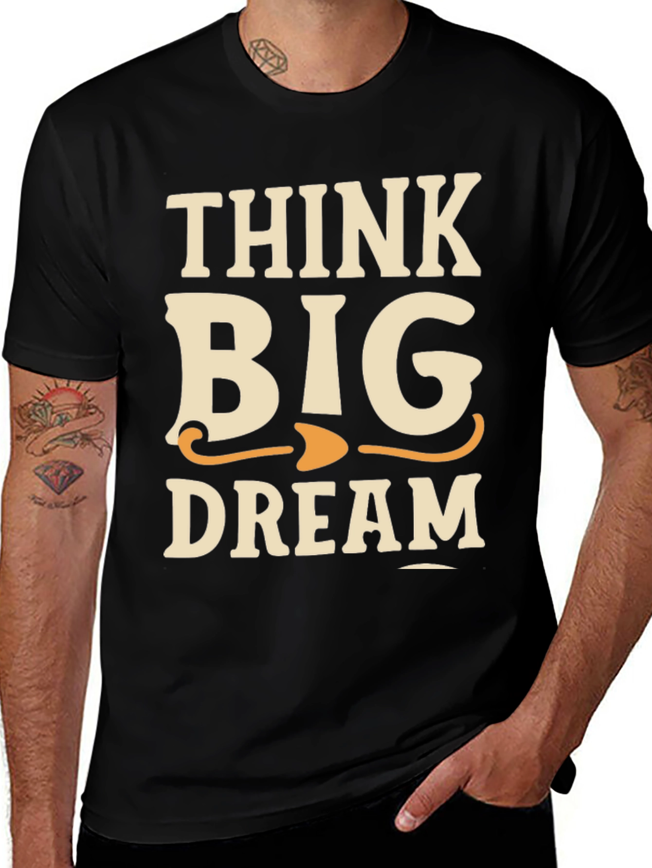 Think Big Dream T-Shirt - Black