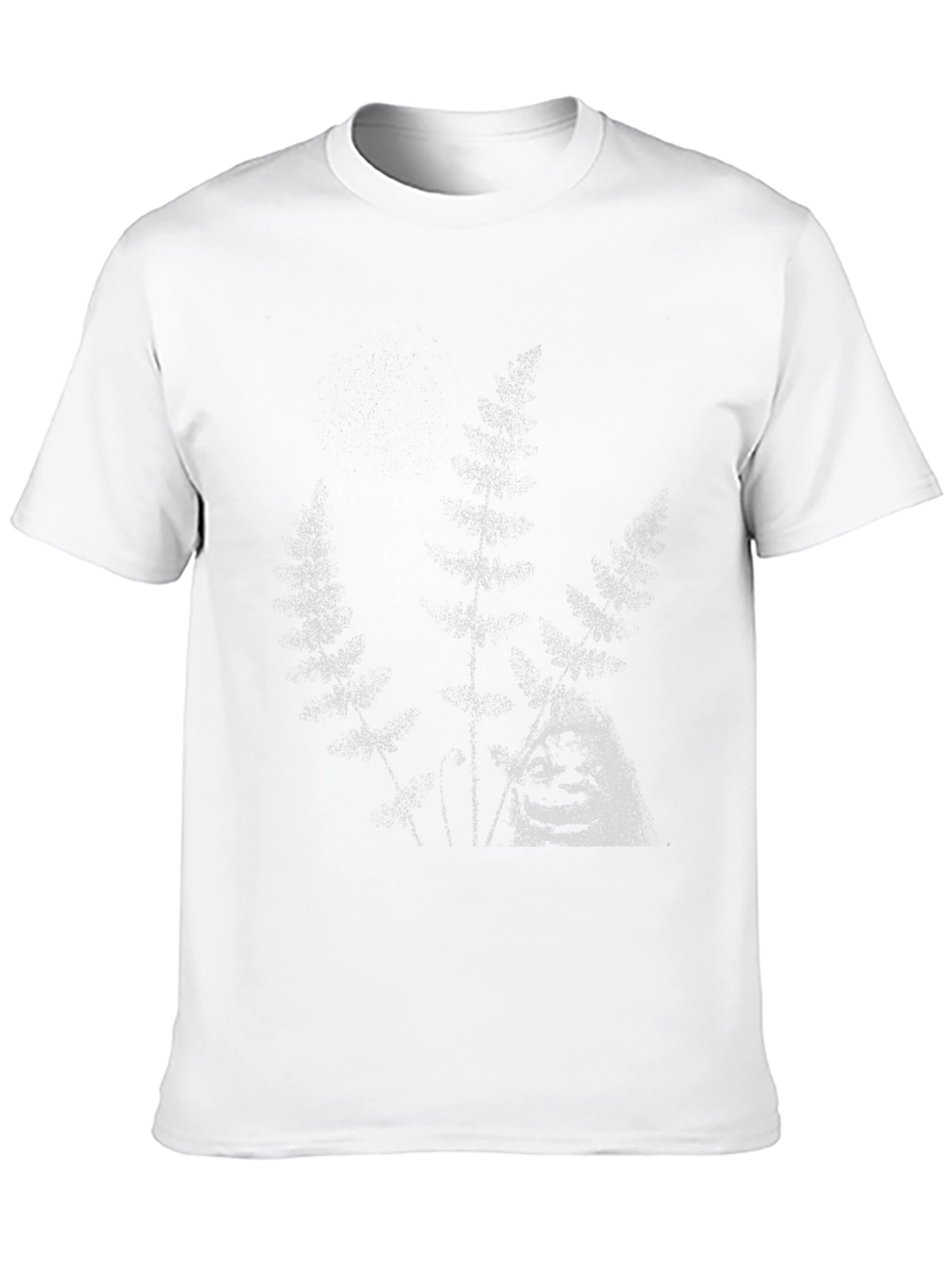 Mens Black Graphic Tee - Wolf Design