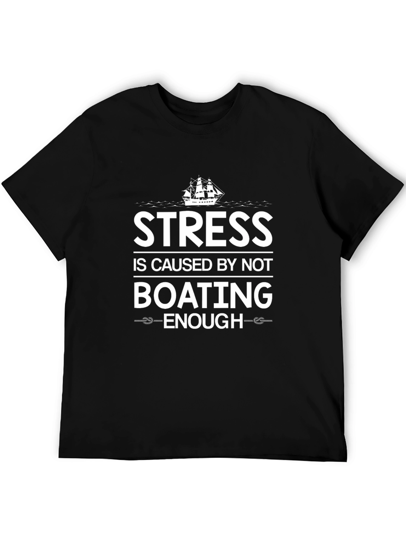 Stress Boating T-Shirt - Mens Funny Sailing Tee
