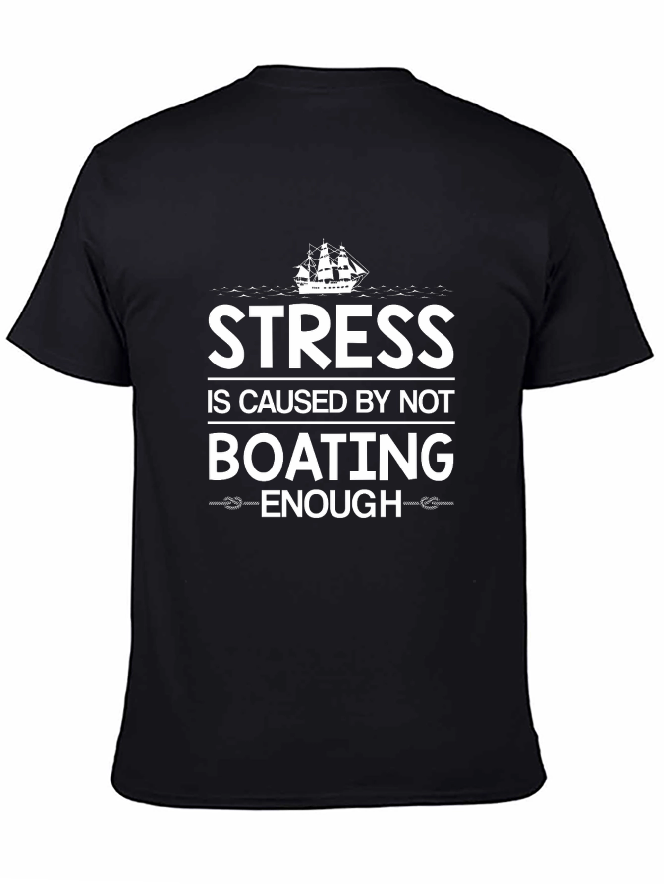 Stress Boating T-Shirt - Mens Funny Sailing Tee