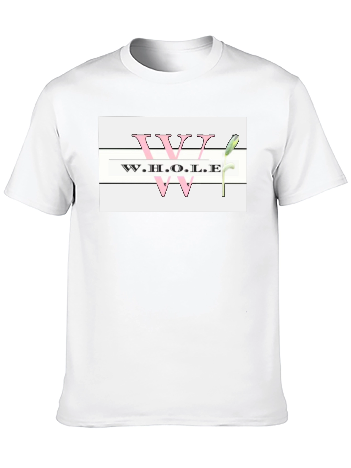 Whole T-Shirt Black Cotton Casual