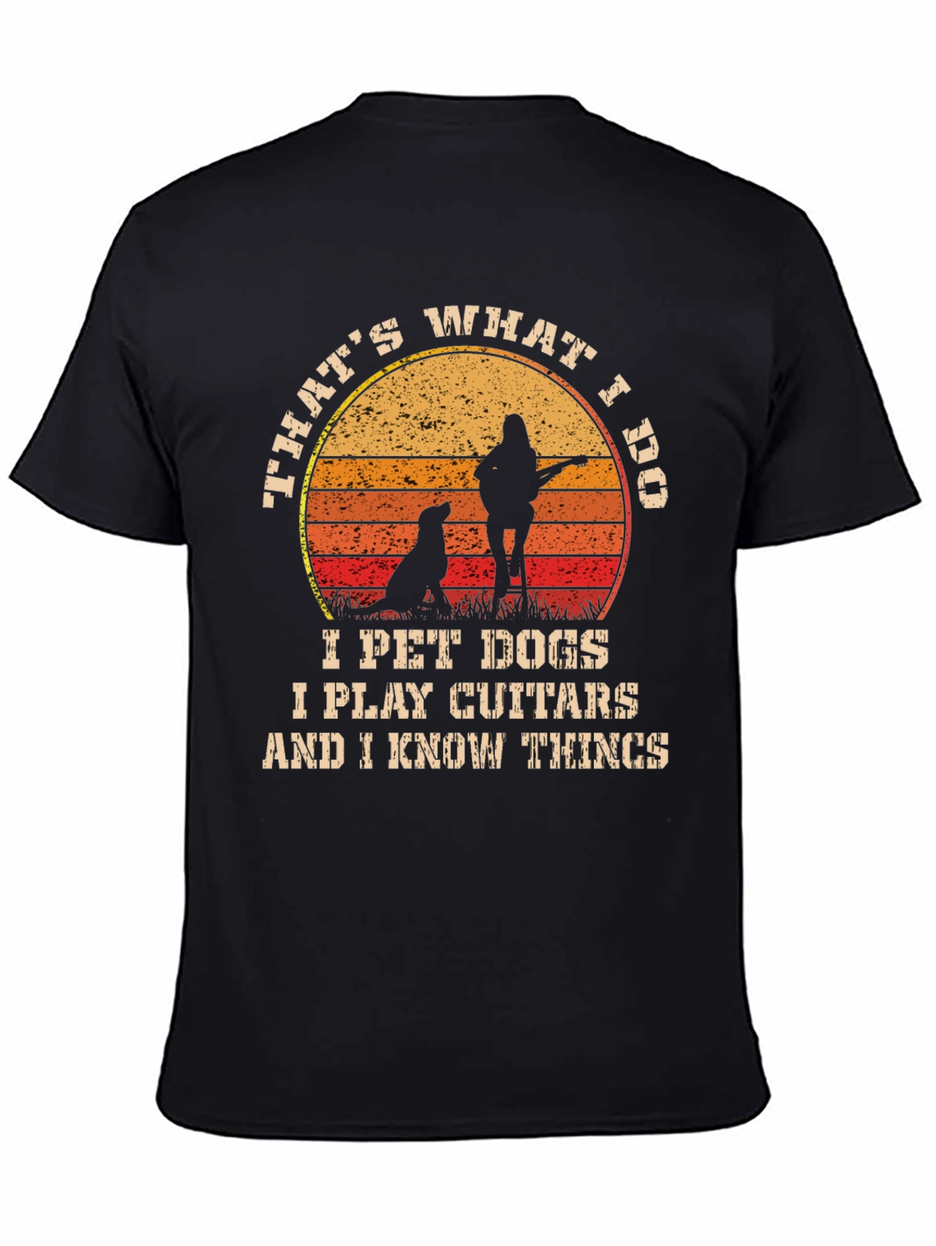 Thats What I Do Pet Dogs Play Guitar T-Shirt