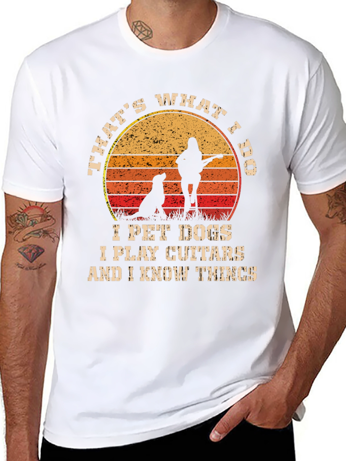Thats What I Do Pet Dogs Play Guitar T-Shirt