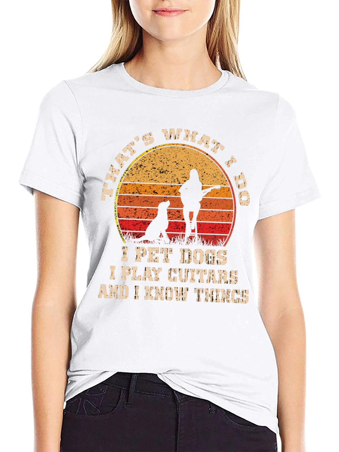 Thats What I Do Pet Dogs Play Guitar T-Shirt