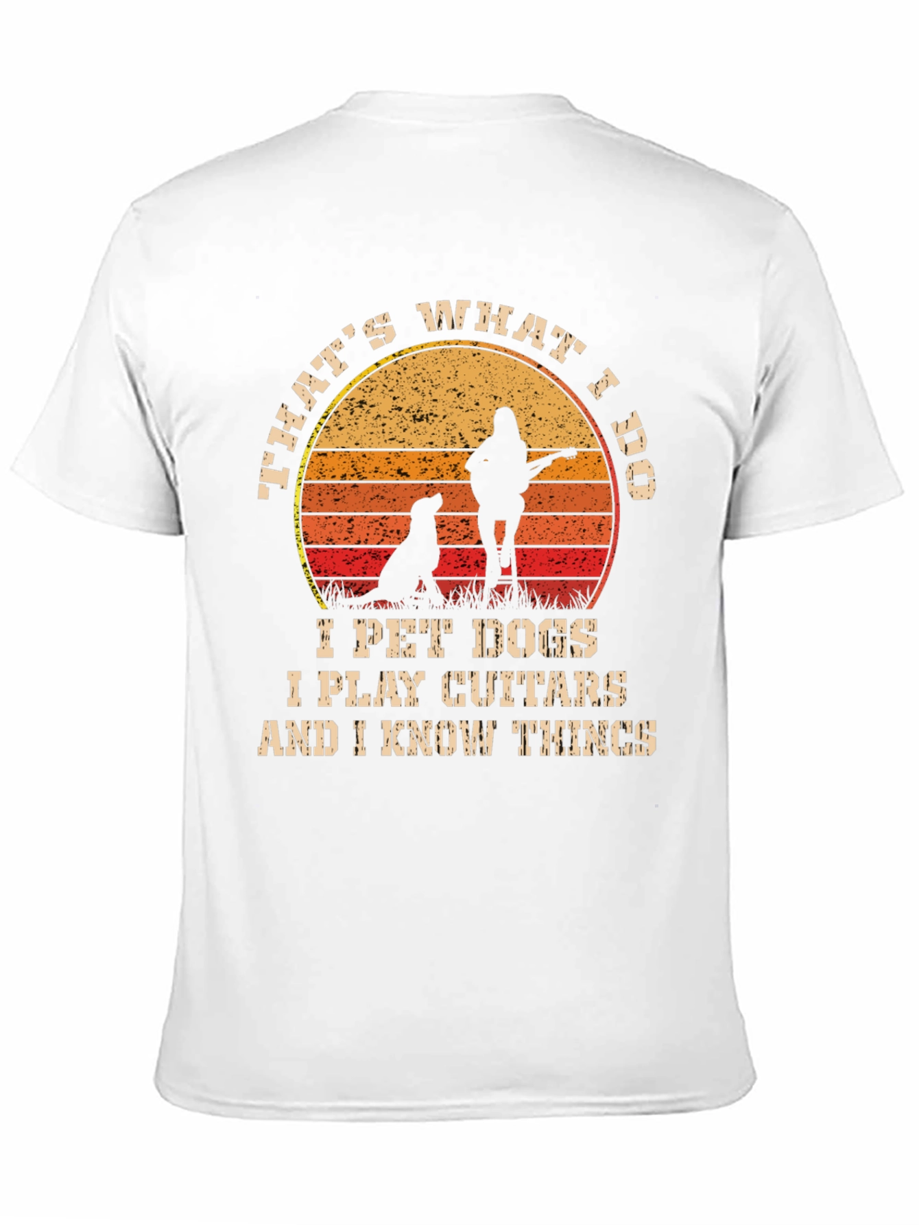 Thats What I Do Pet Dogs Play Guitar T-Shirt