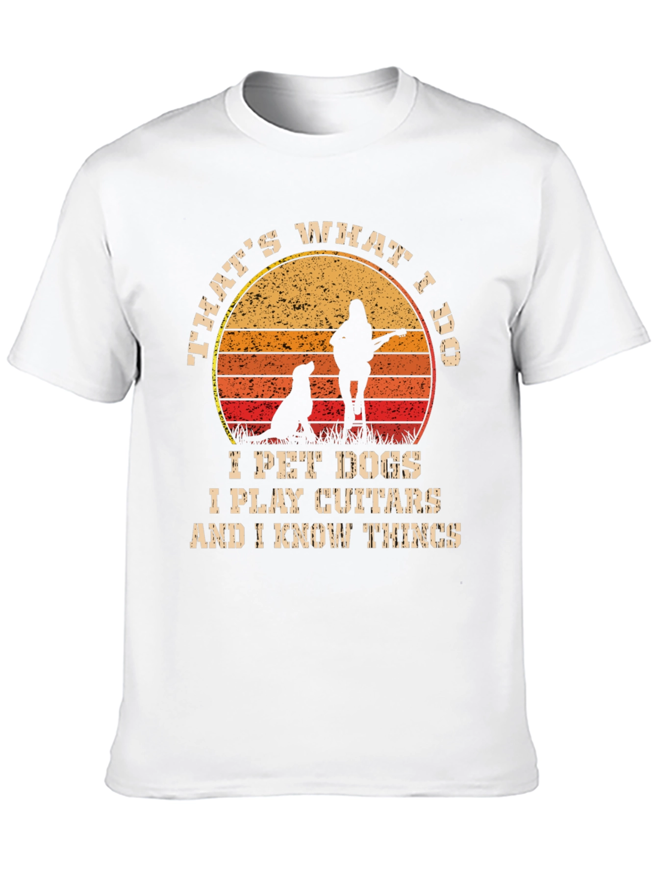 Thats What I Do Pet Dogs Play Guitar T-Shirt