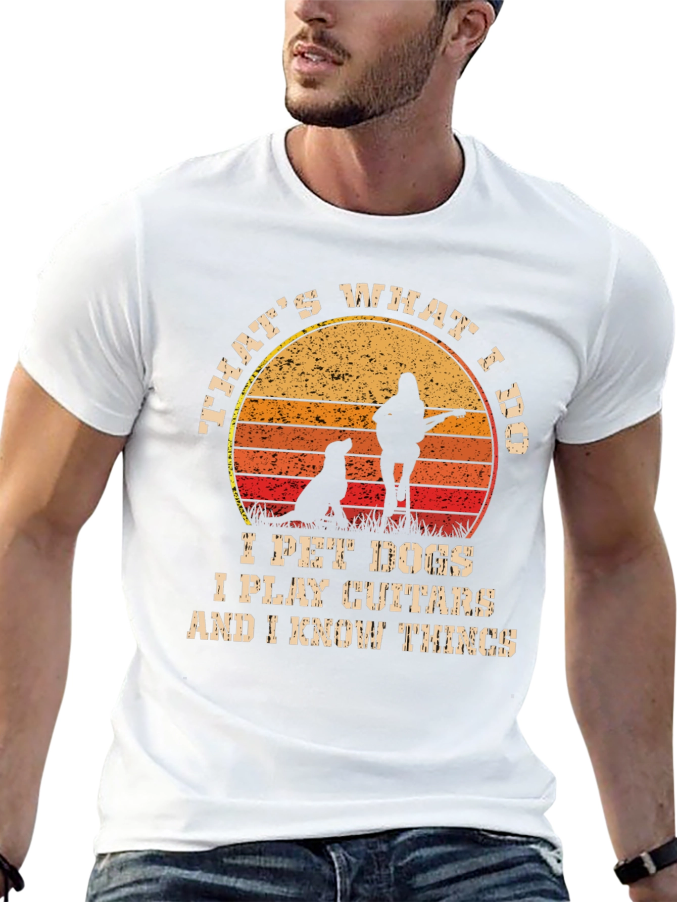 Thats What I Do Pet Dogs Play Guitar T-Shirt