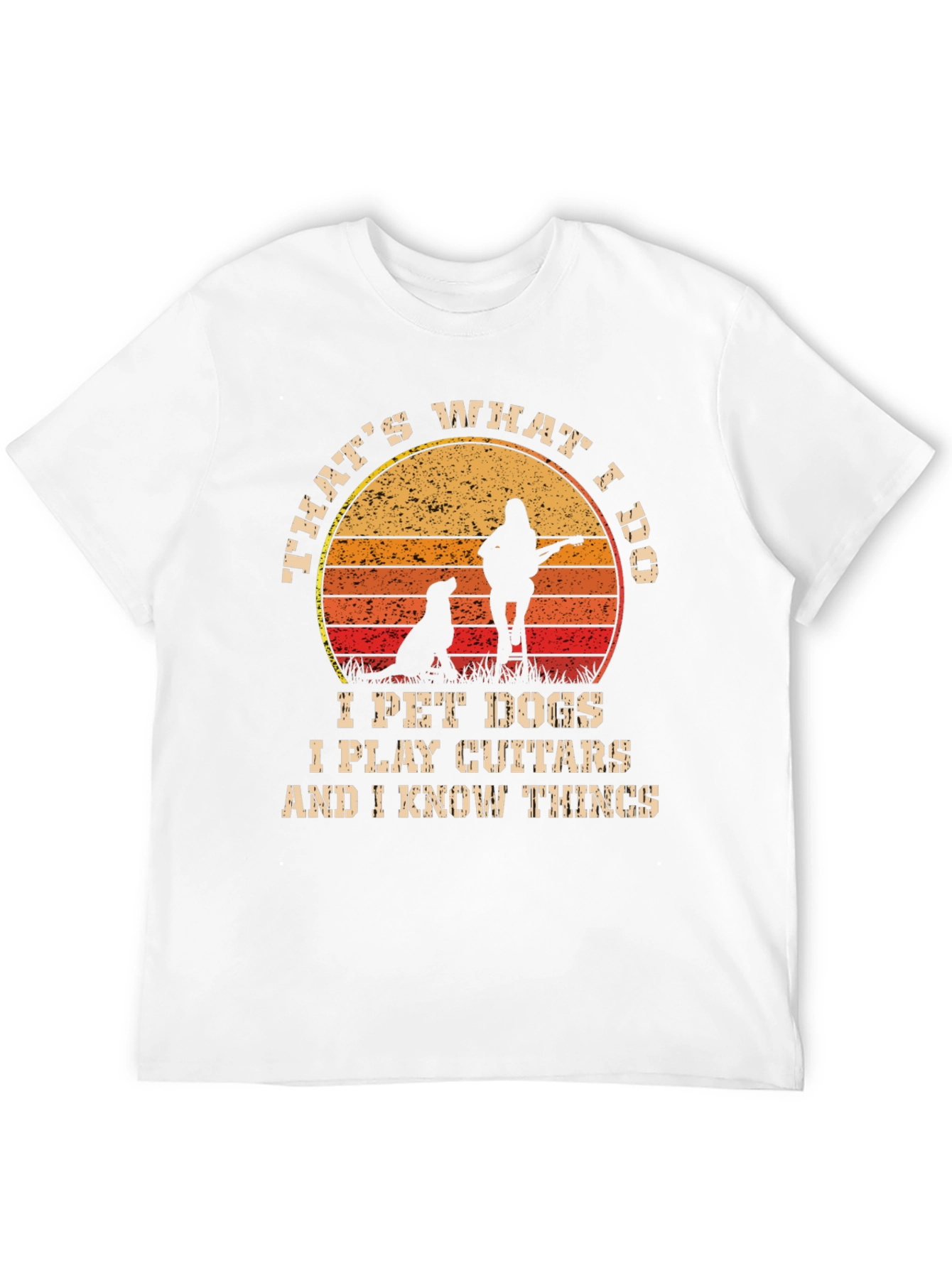 Thats What I Do Pet Dogs Play Guitar T-Shirt