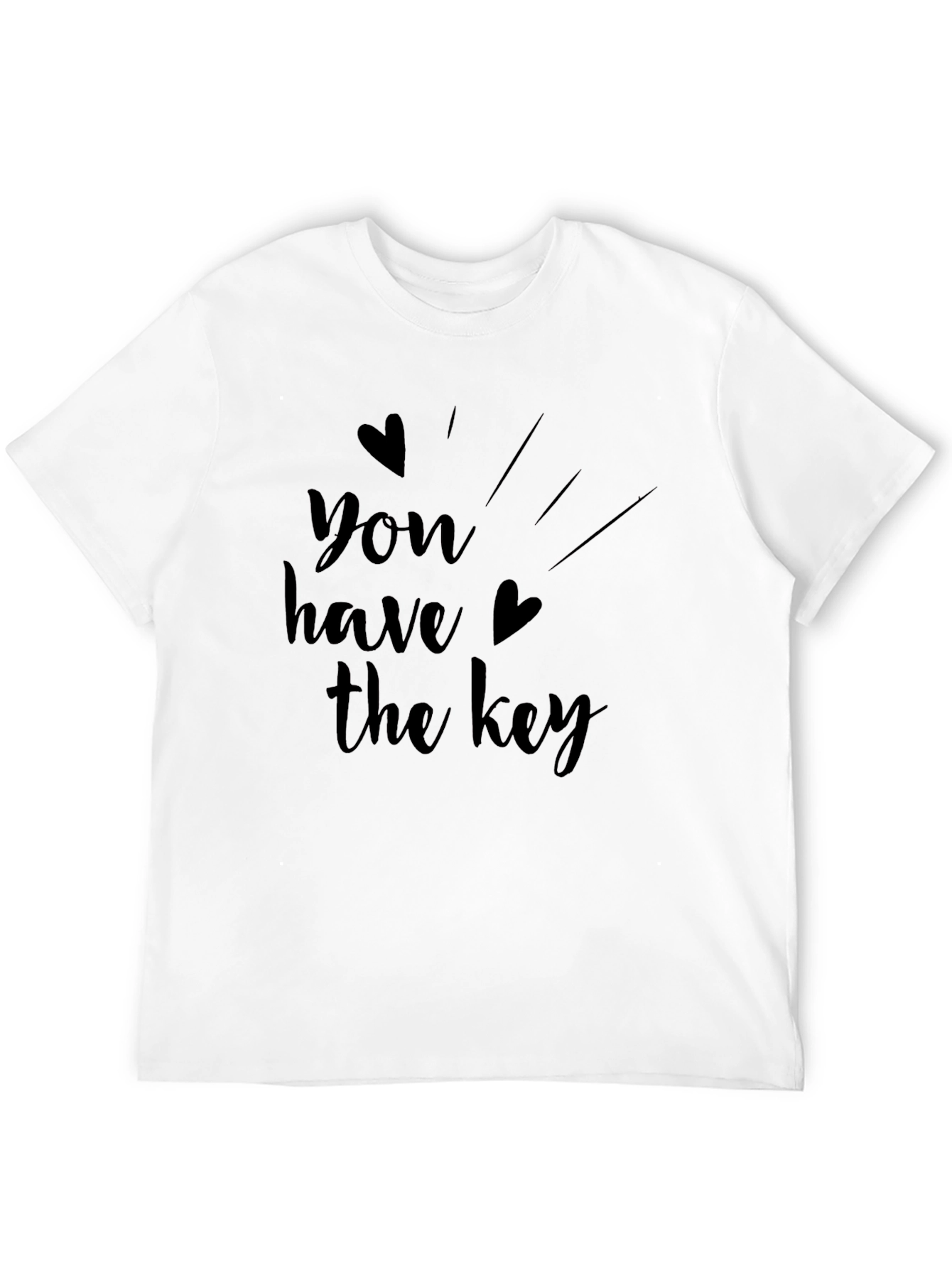 You Have The Key Graphic Tee - Black