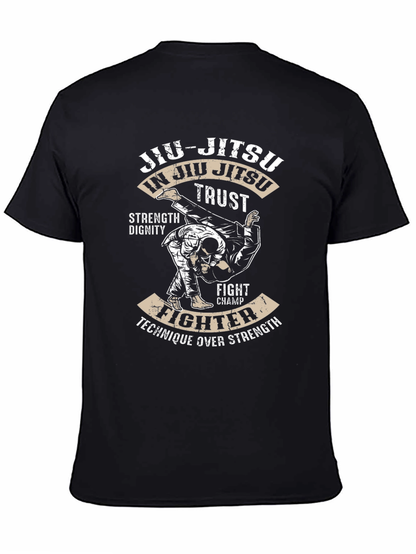 Jiu-Jitsu Fighter T-Shirt - Technique Over Strength