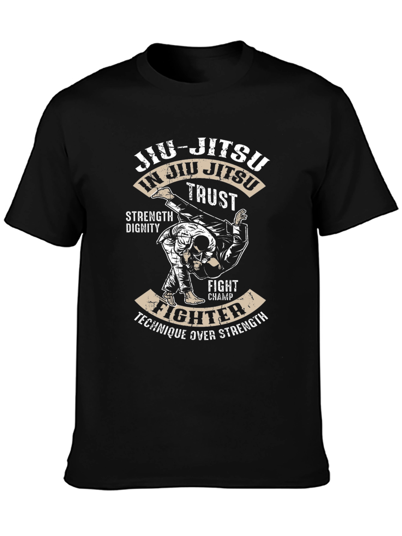 Jiu-Jitsu Fighter T-Shirt - Technique Over Strength