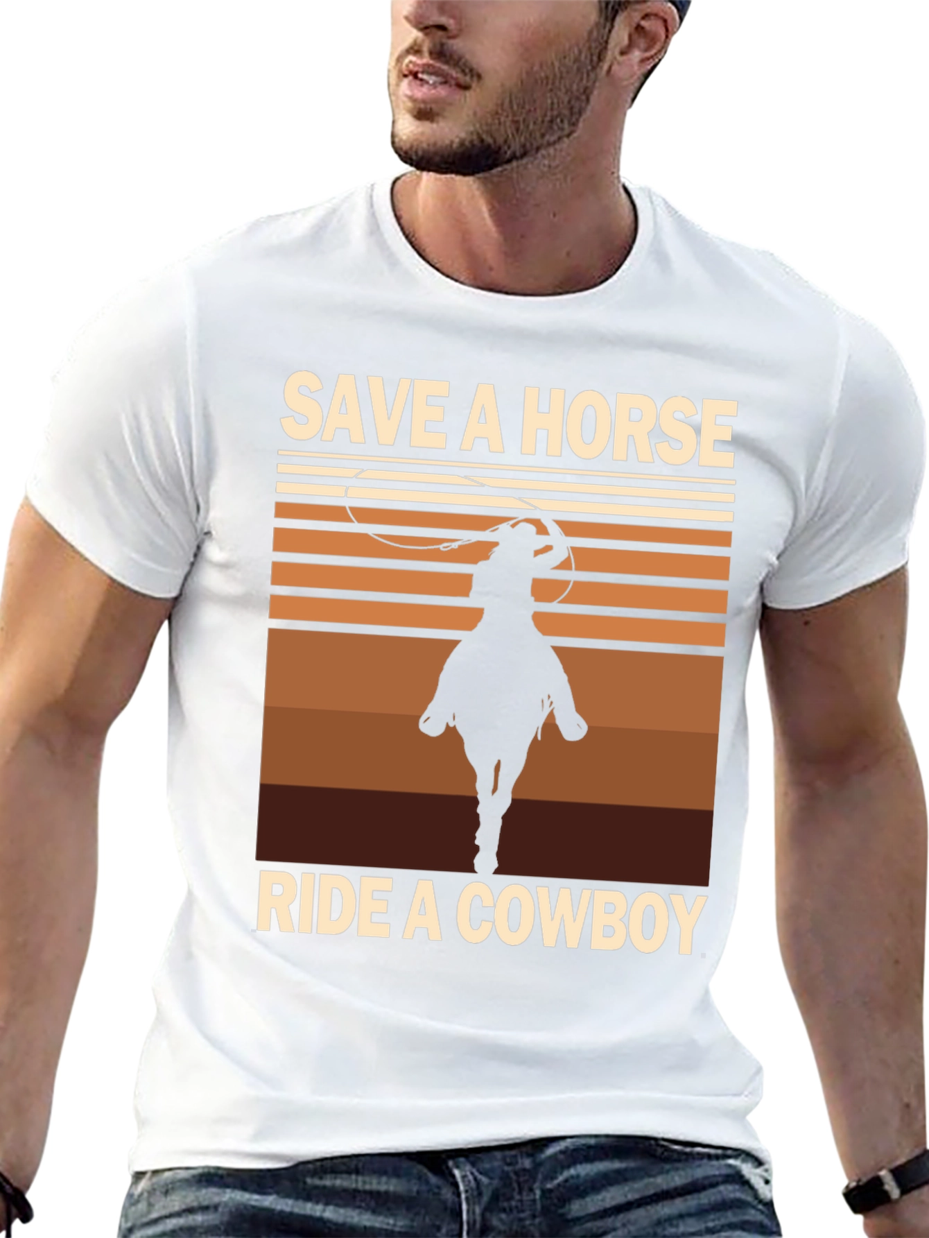 Save a Horse Ride a Cowboy Graphic Tee