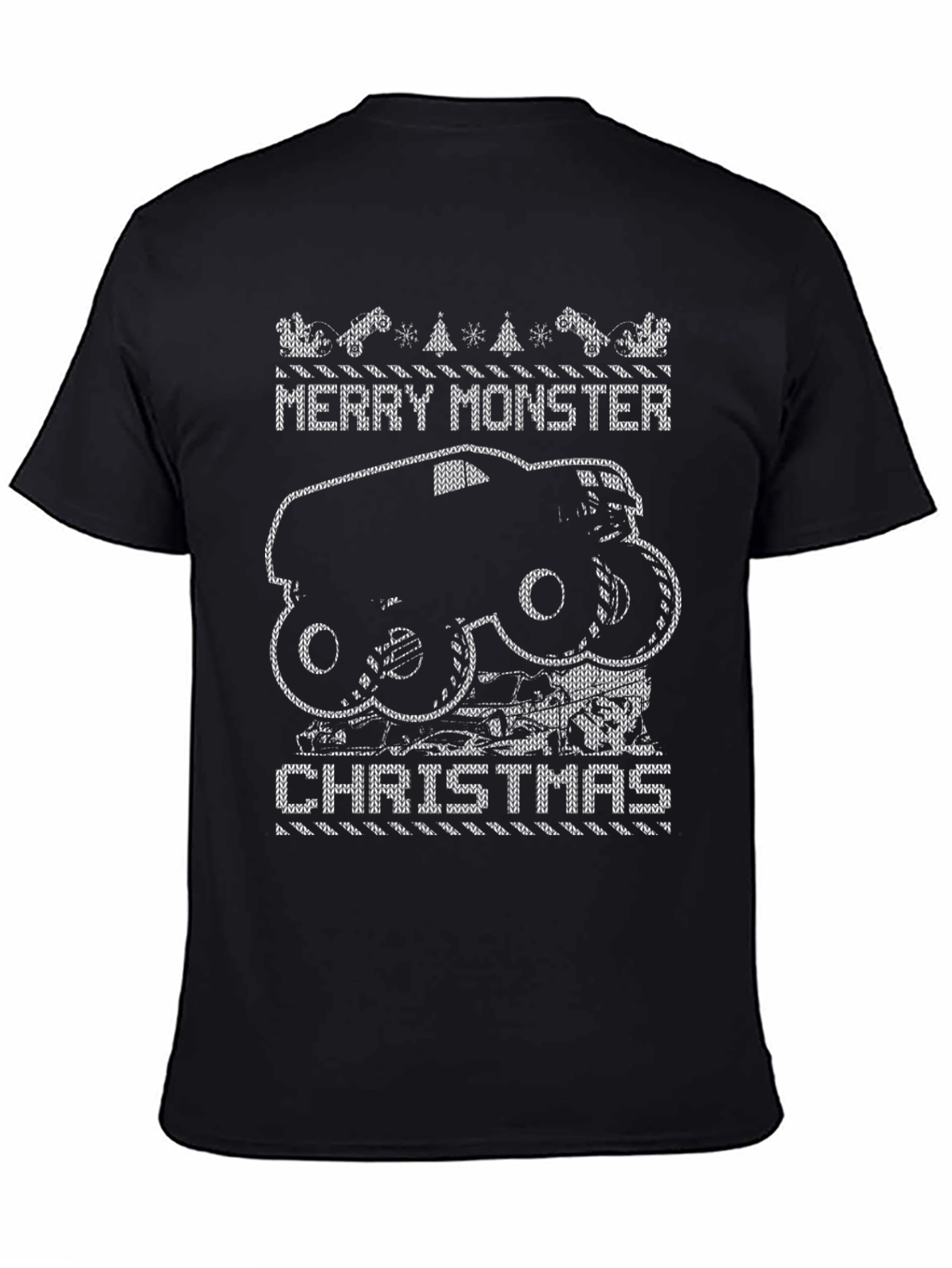 Merry Monster Truck Christmas T-Shirt