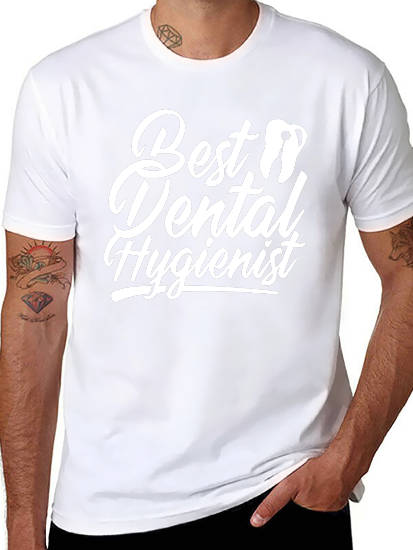 Best Dental Hygienist T-Shirt - Black Cotton Tee