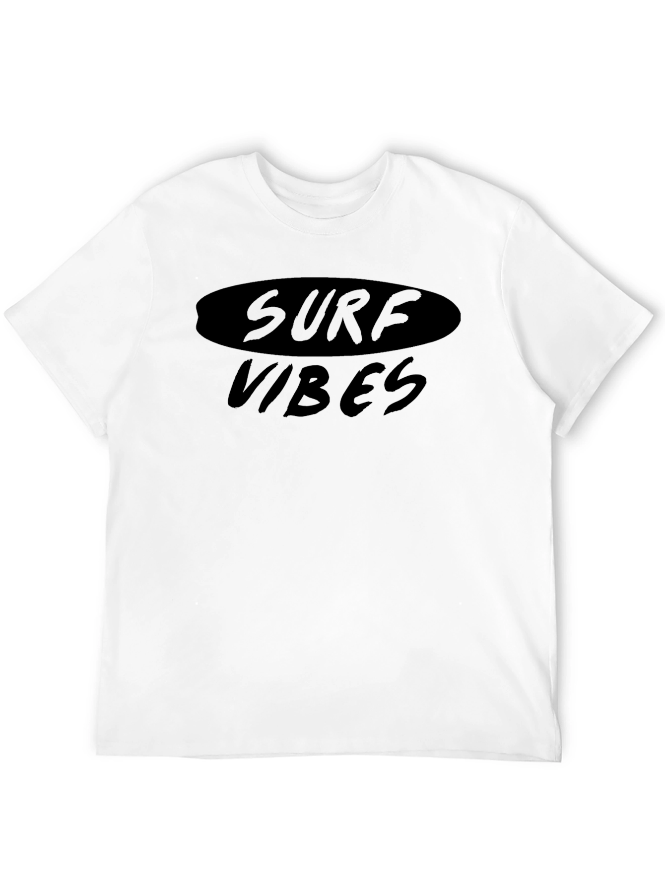 Surf Vibes Black Graphic T-Shirt