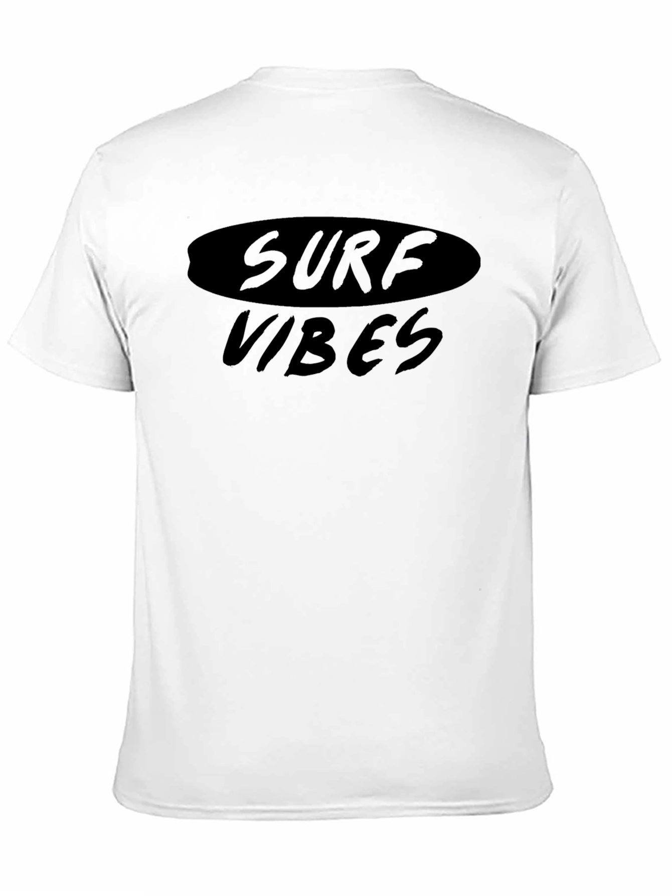 Surf Vibes Black Graphic T-Shirt