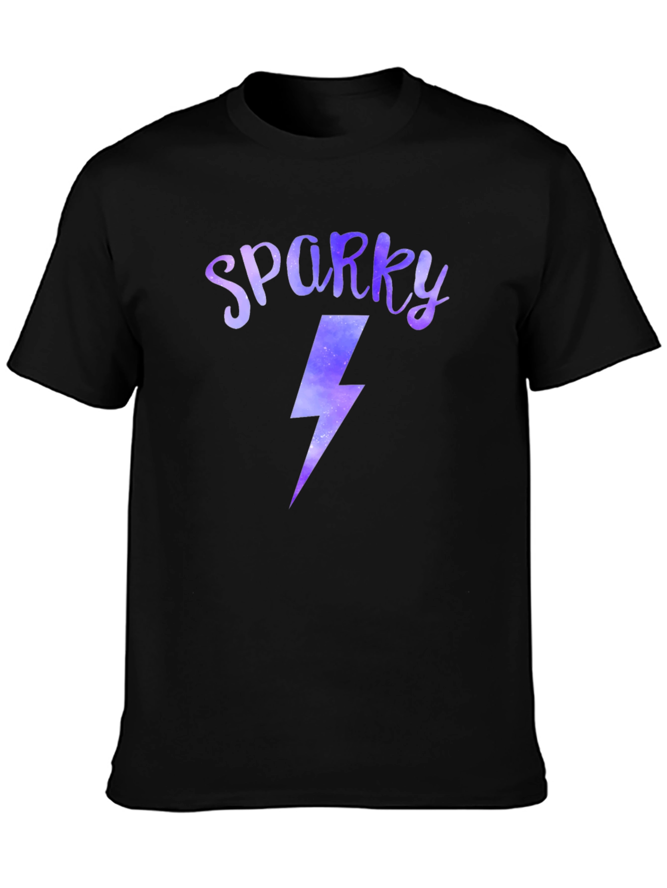 Sparky Lightning Bolt Graphic Tee - Black