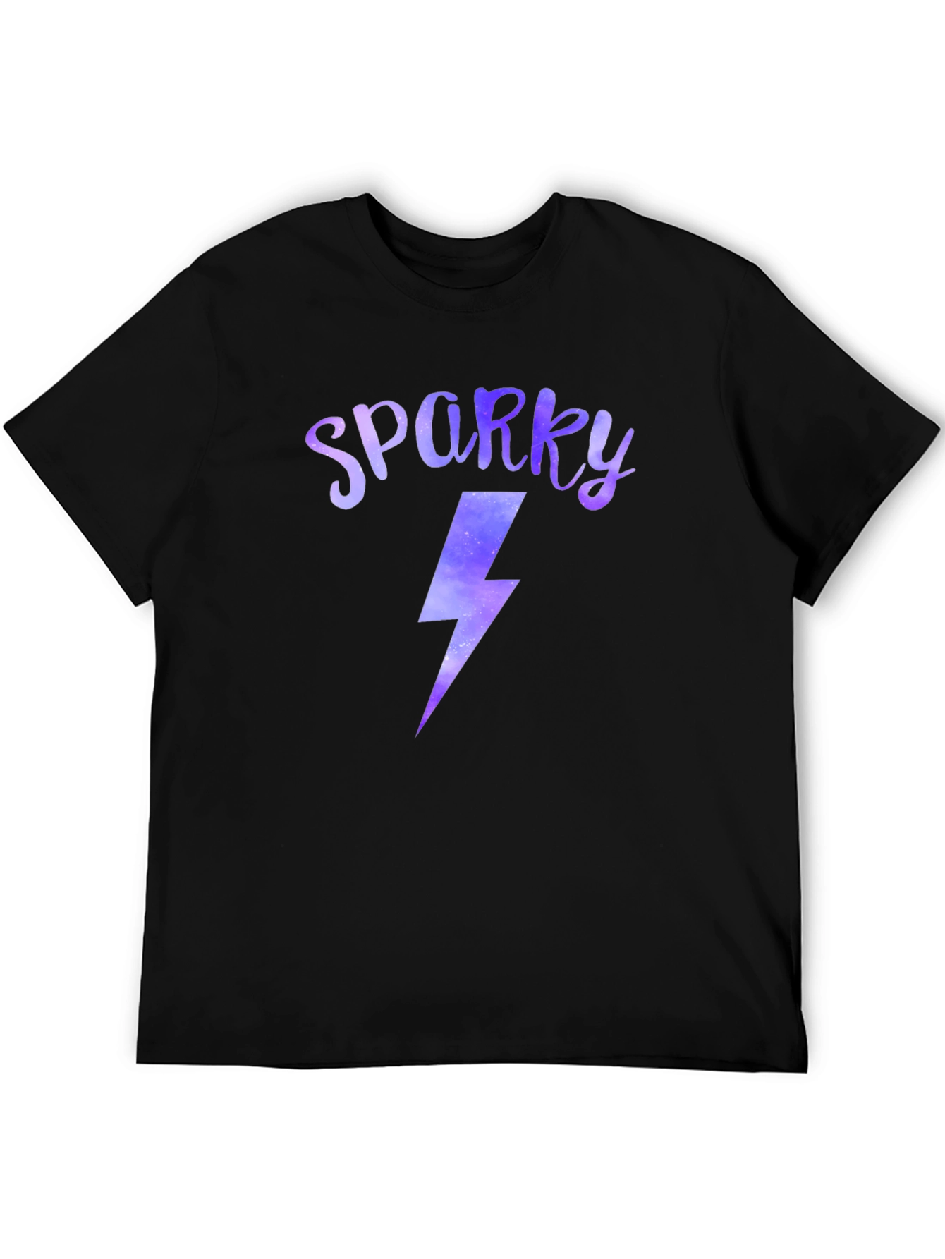 Sparky Lightning Bolt Graphic Tee - Black