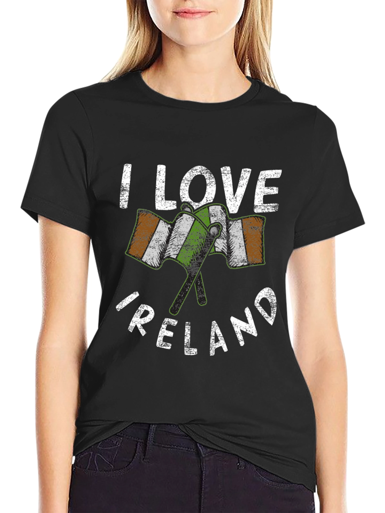 I Love Ireland T-Shirt - Irish Flag Graphic Tee