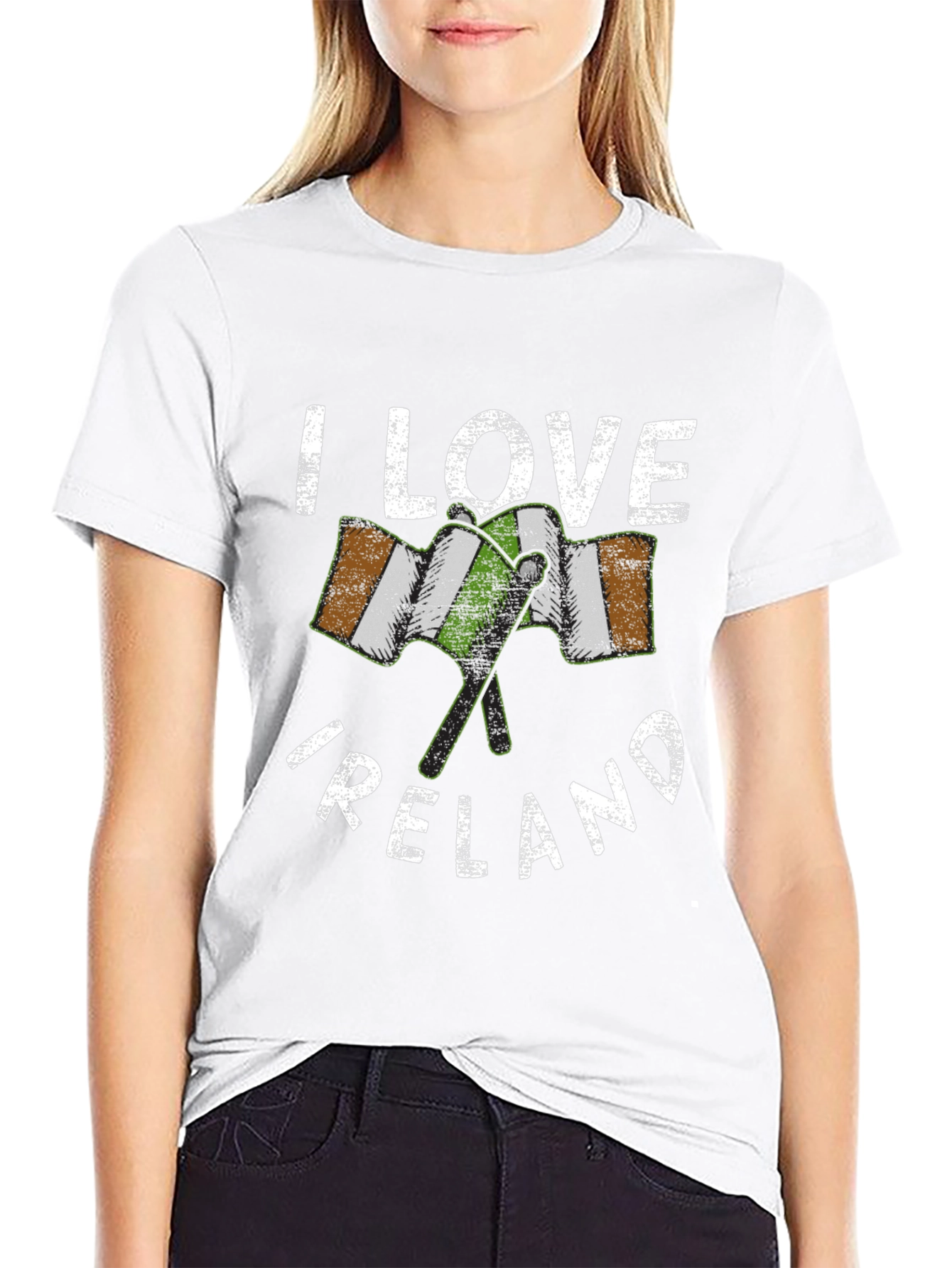 I Love Ireland T-Shirt - Irish Flag Graphic Tee