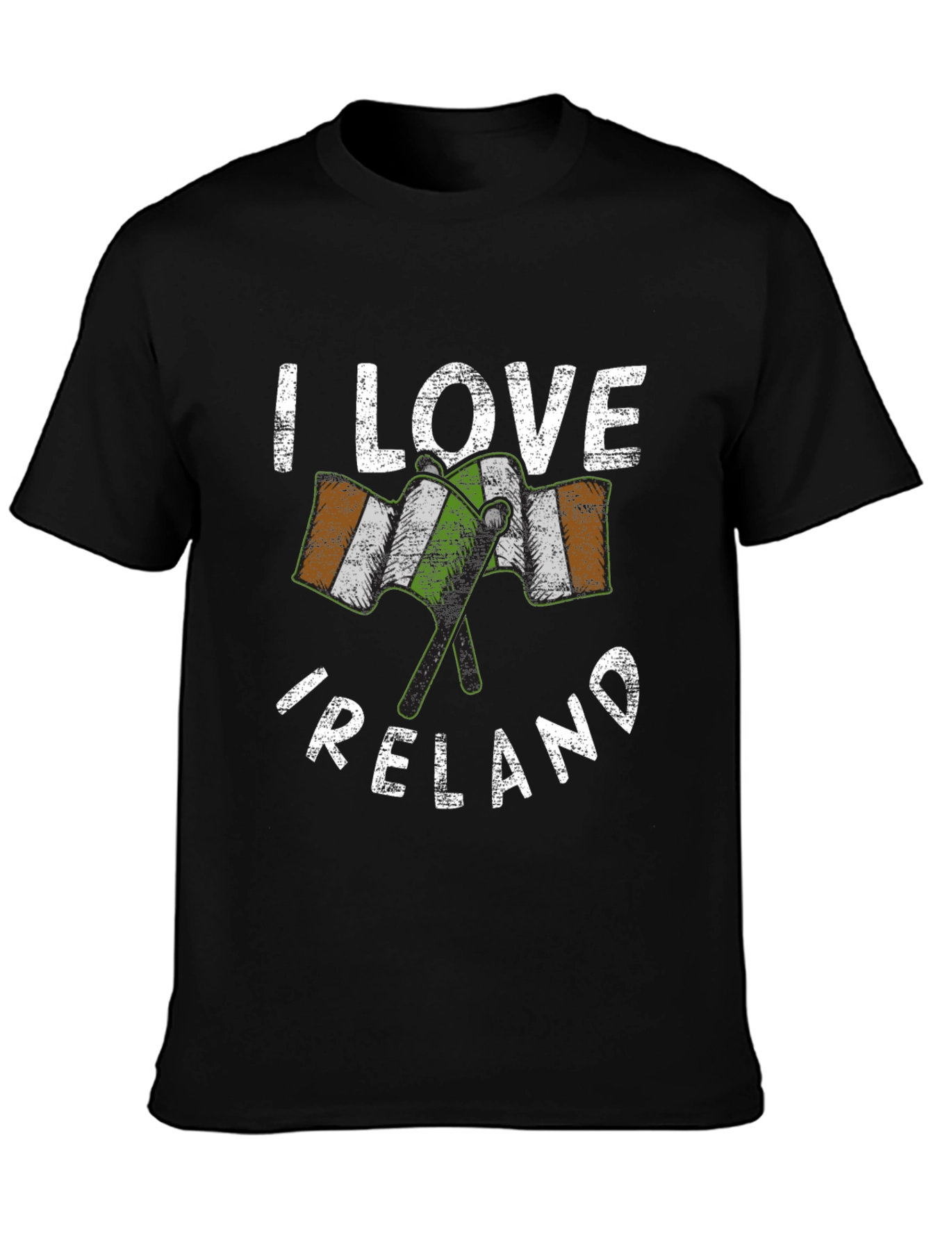 I Love Ireland T-Shirt - Irish Flag Graphic Tee